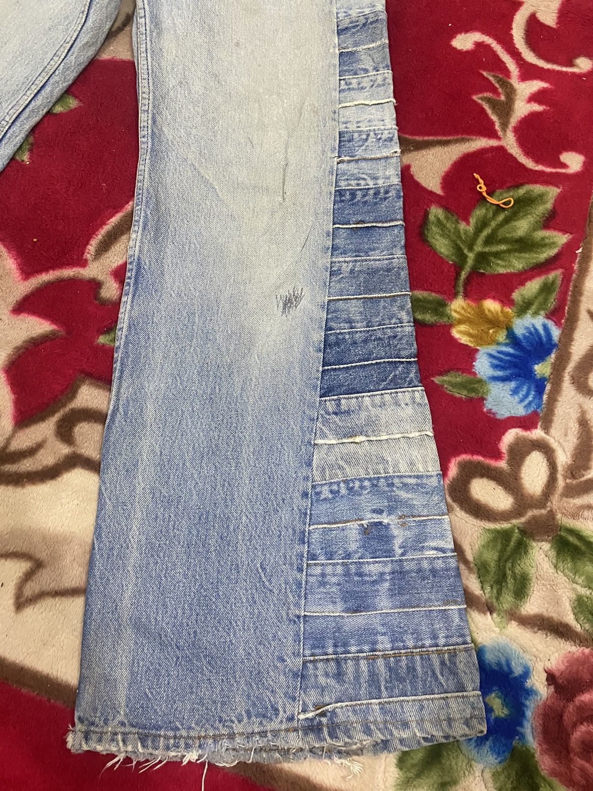Levi's × Vintage Vintage 80s Levis Reconstruction Remake Flare Denim Wide Size US 28 / EU 44 - 5 Thumbnail