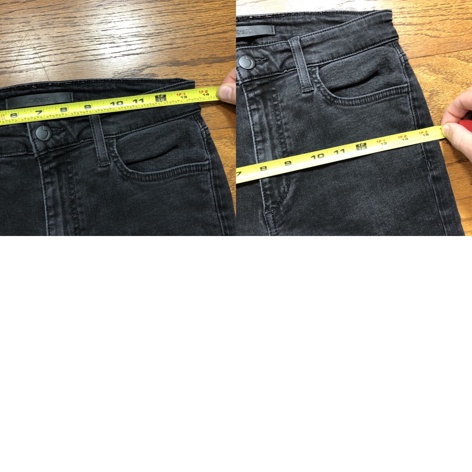 Vintage Joes Jeans The Charlie Flawless High Rise Skinny Ankle Womens 26 X 28 Iman Black Size 27" / US 4 / IT 40 - 9 Thumbnail