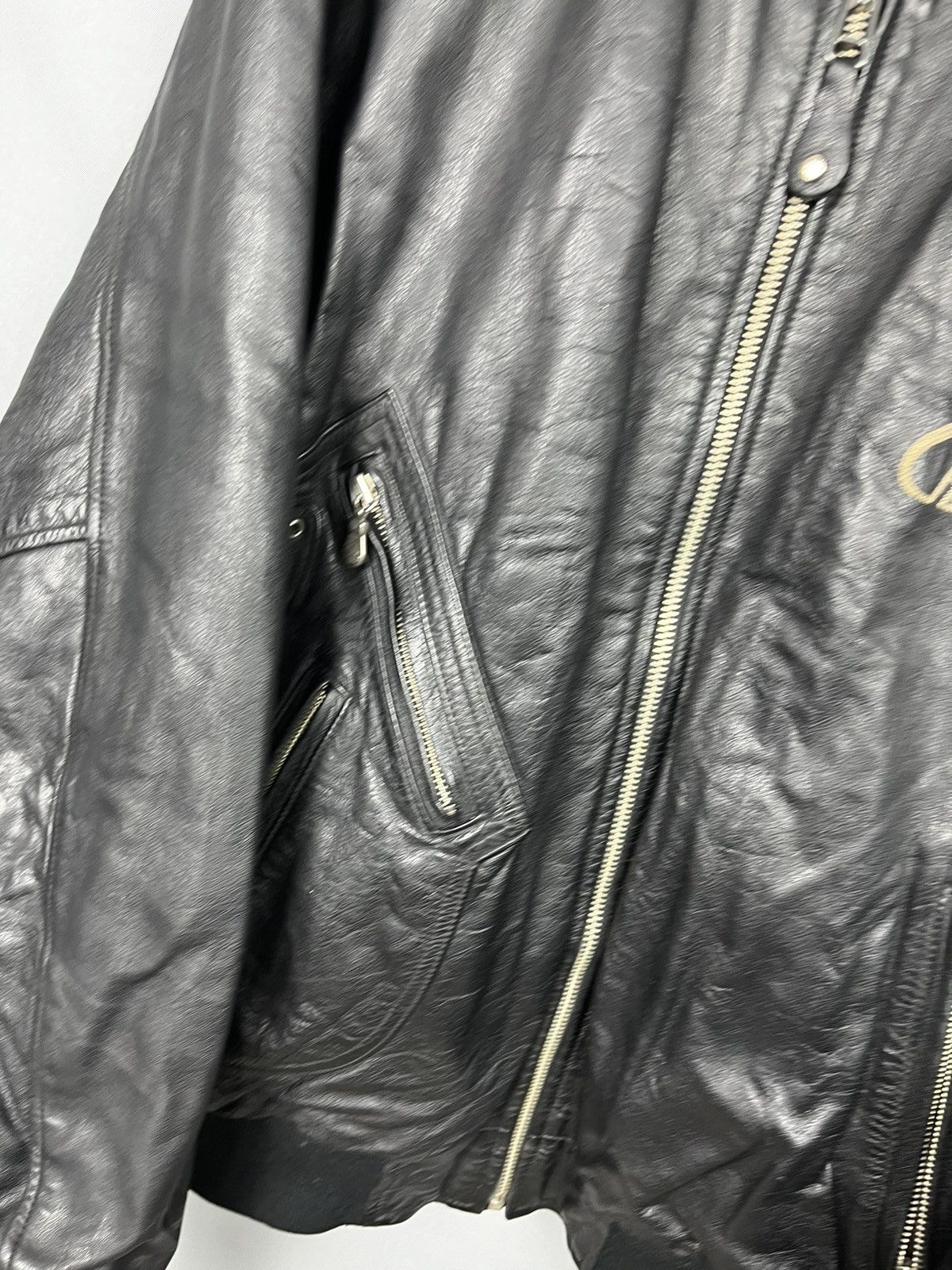 Harley Davidson × Vintage Harley Davidson leather jacket big logo vintage Size US XL / EU 56 / 4 - 5 Thumbnail