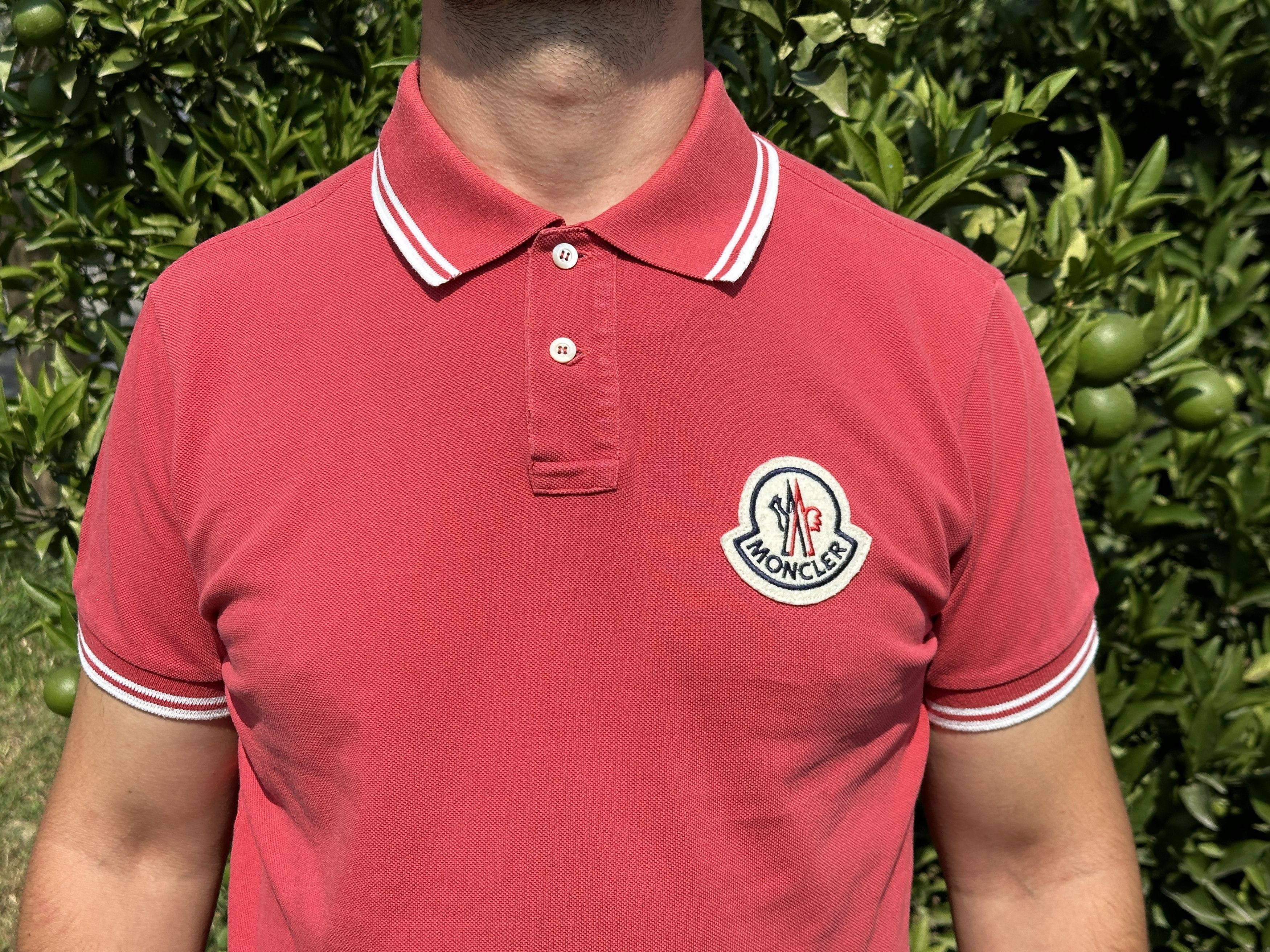 Moncler Moncler Polo Blouse Casual Short Sleeve Tee SlimFit Size L Size US L / EU 52-54 / 3 - 8 Thumbnail