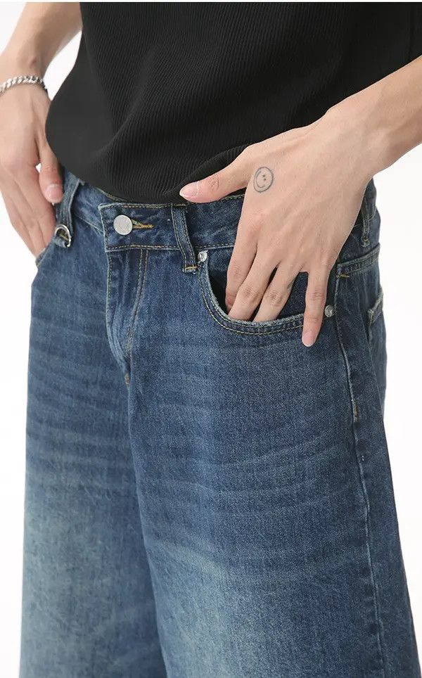 Japanese Brand Kahori x Chie Loose fit wide-leg flared denim shorts Size US 32 / EU 48 - 5 Thumbnail