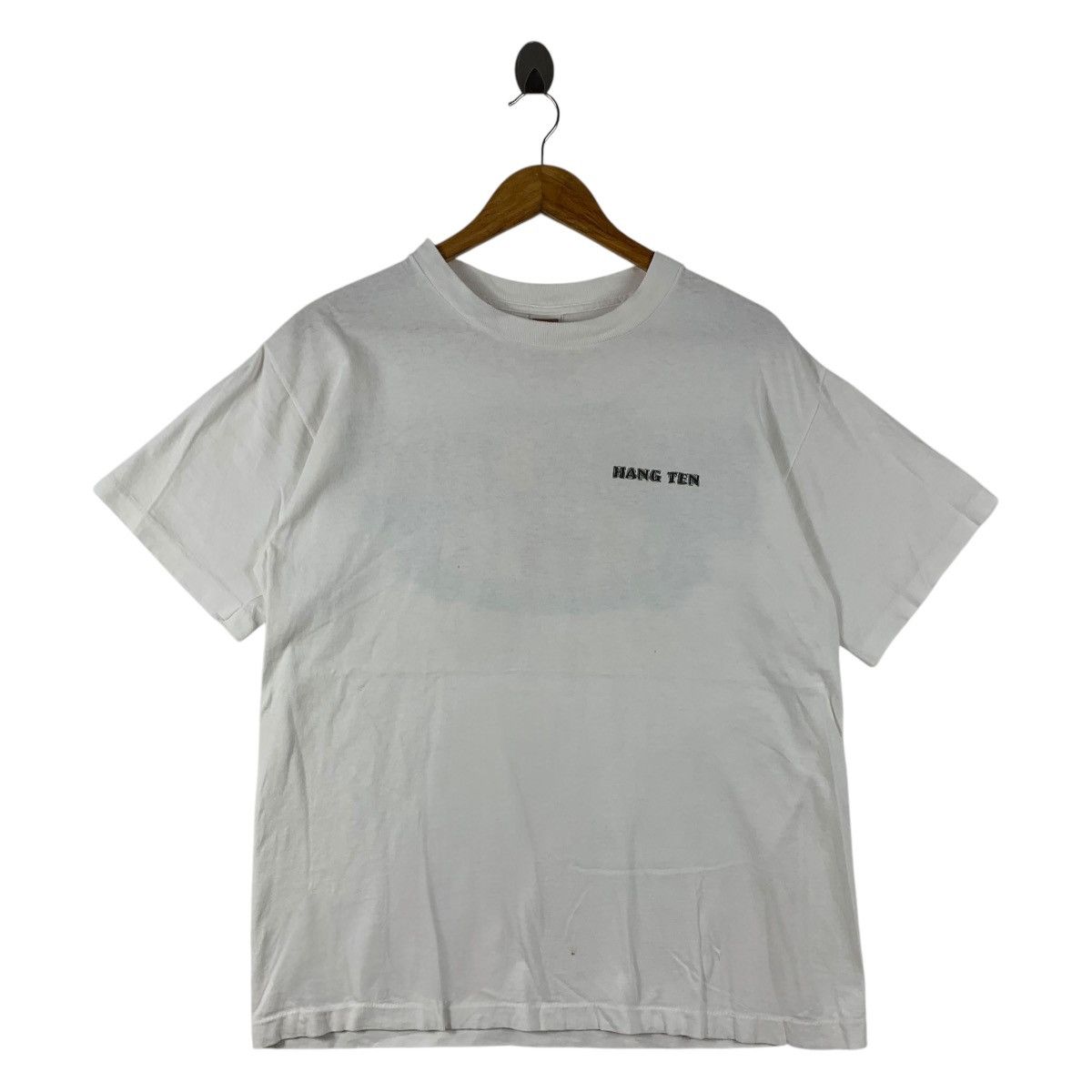 Hang Ten Vintage 90s HANG TEN back hit back print tee shirt Size US L / EU 52-54 / 3 - 2 Thumbnail