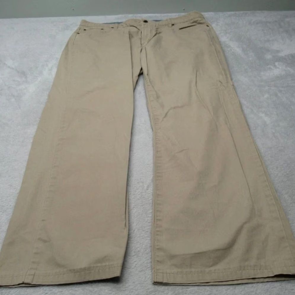 Vintage VINTAGE LL Bean Pima Cotton Pants Mens 38x32 Standard Fit Khaki Straight Leg Casual Hike Size US 38 / EU 54 - 3 Thumbnail