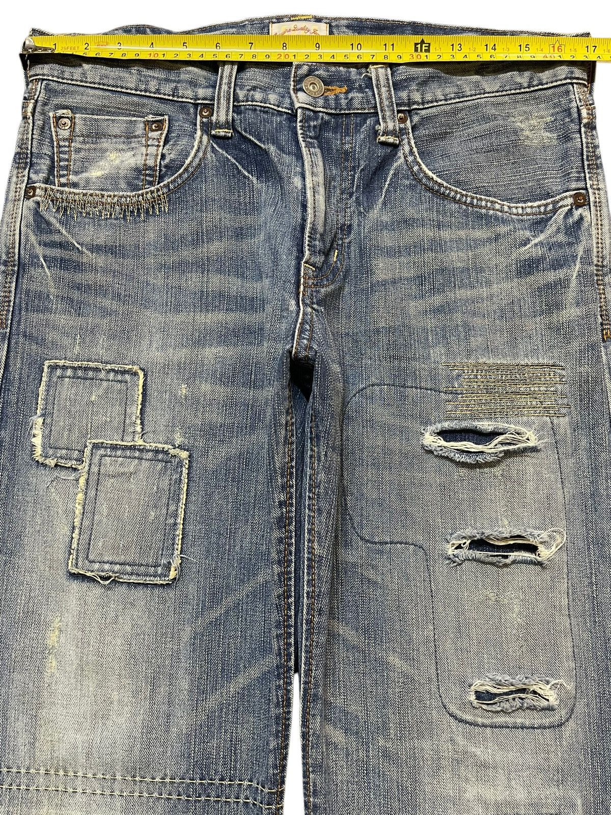 Edwin Edwin XV Exclusive Vintage Faded Distressed Loose Jeans Size US 33 - 12 Thumbnail