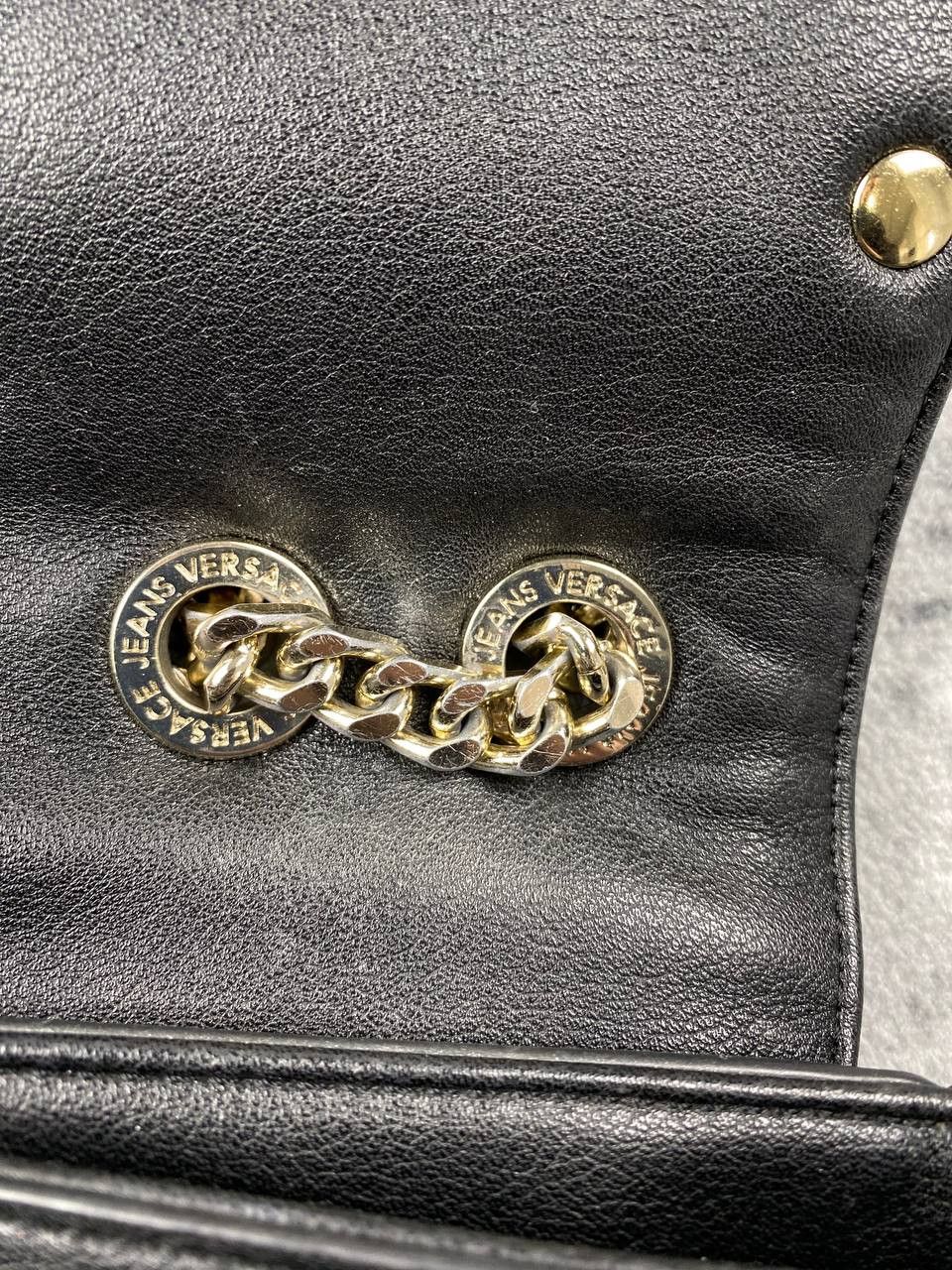 Versace Versace Jeans Couture Leather Shoulder Bag Metal Logo Women Size ONE SIZE - 9 Thumbnail