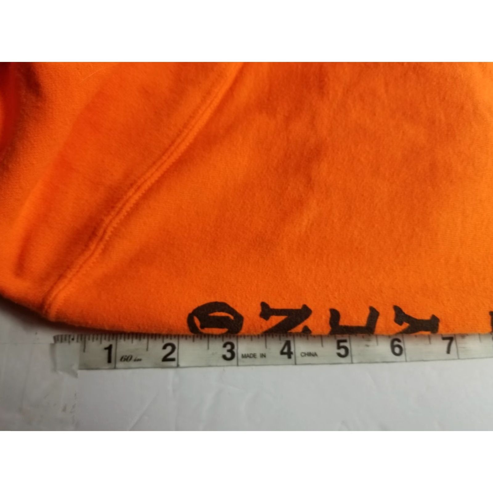 Anthropologie Anthropologie BSR Cropped Hoodie Sweatshirt XS Women Orange Love Pullover Long Sleeve V-Neck Cropped Activewear Size XS / US 0-2 / IT 36-38 - 6 Thumbnail