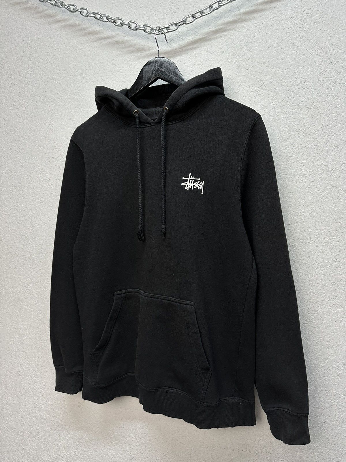 Stussy × Vintage Vintage Stussy Big Logo Boxy Fit Hoodie Y2K Archival Size US S / EU 44-46 / 1 - 8 Thumbnail