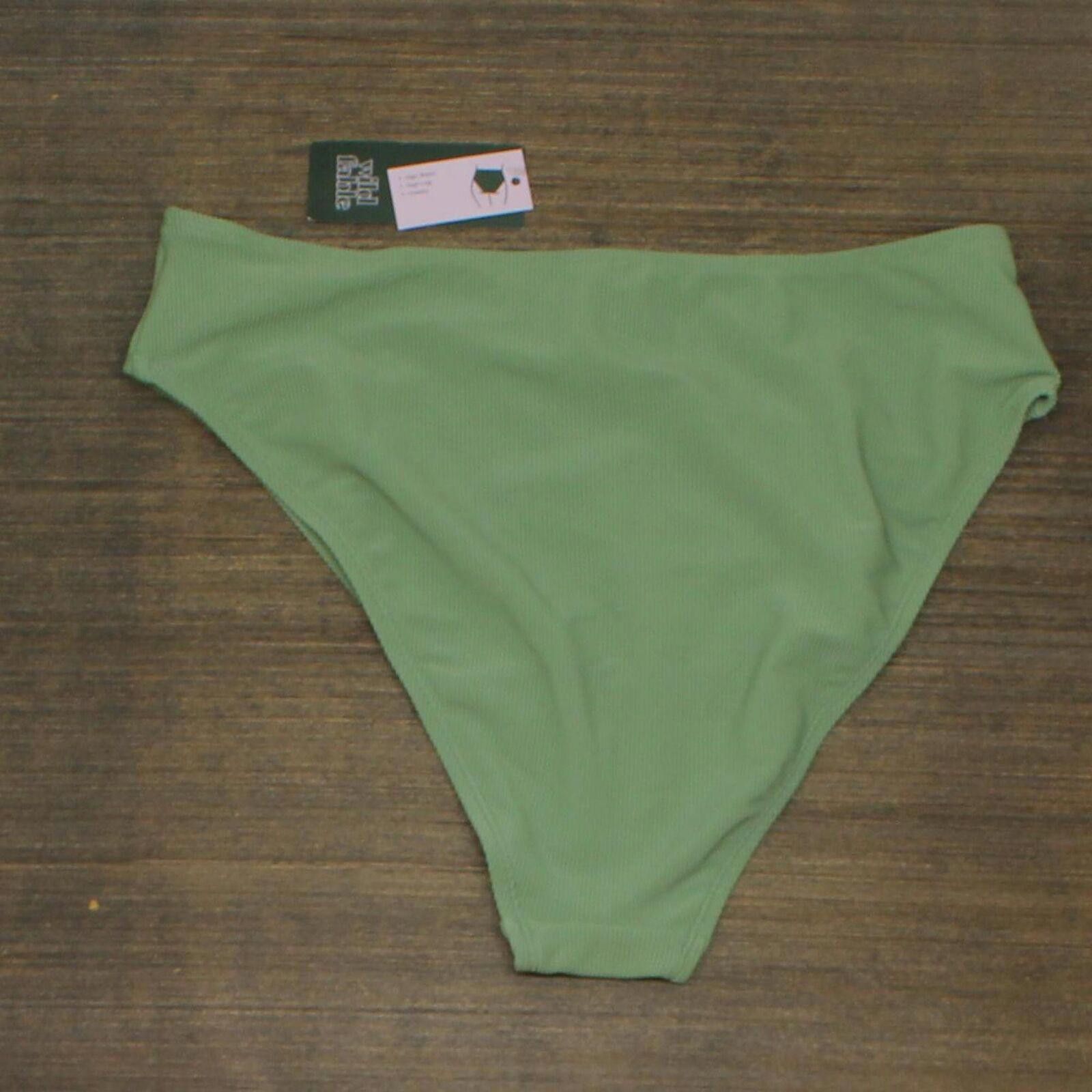 Designer NWT Wild Fable Cheeky Bikini Bottom PID-45PM77 M Sage Green Size ONE SIZE - 2 Thumbnail