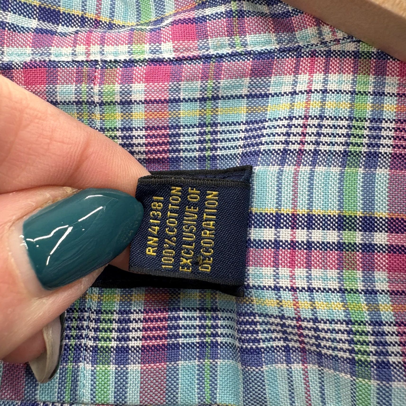 Ralph Lauren Ralph Lauren Shirt Mens Large Blue Plaid Long Sleeve Button Down Cotton Preppy Size US L / EU 52-54 / 3 - 5 Thumbnail