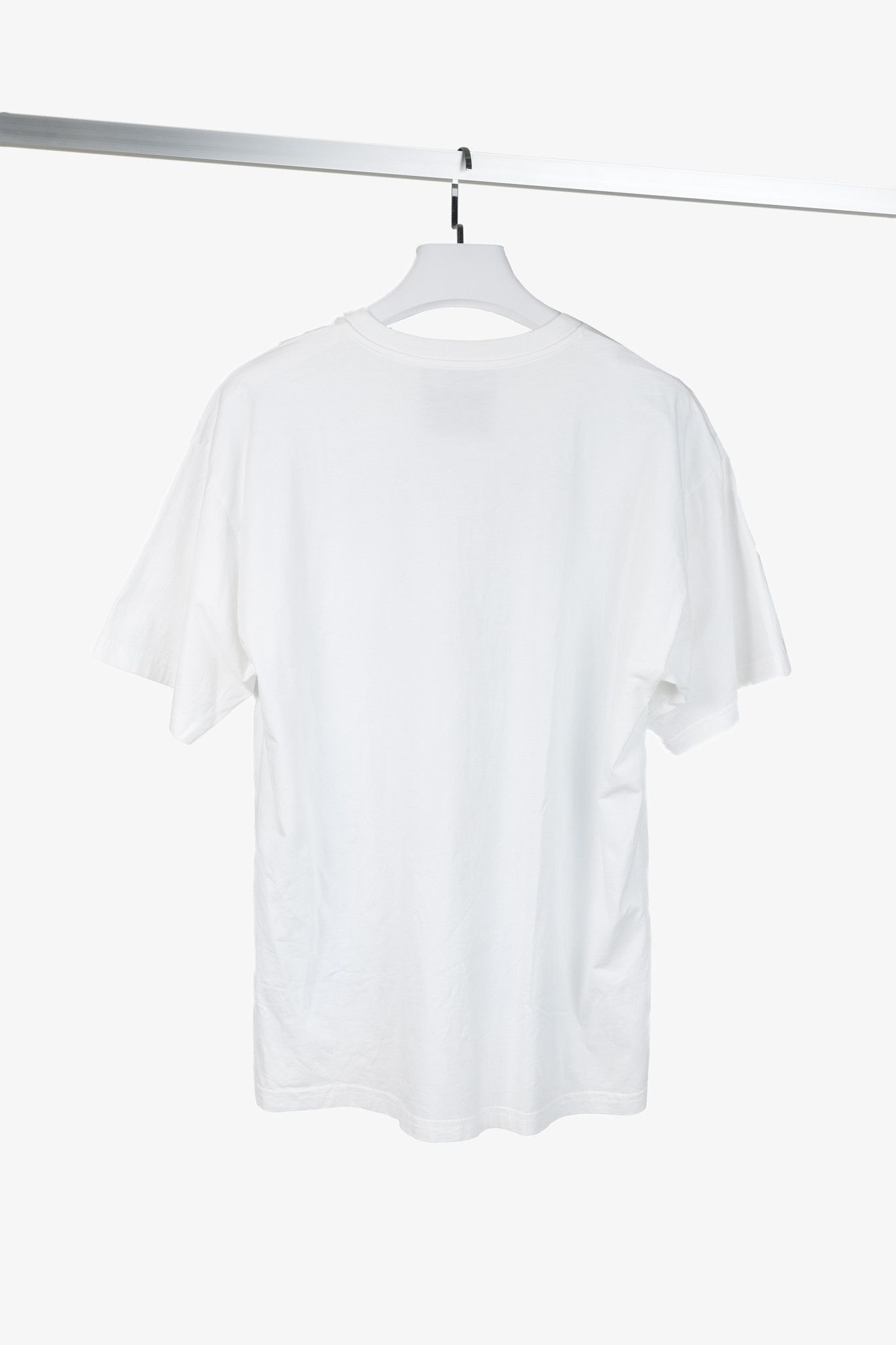 Moschino Moschino White & Blue Brushstroke Question T-Shirt Size US M / EU 48-50 / 2 - 2 Thumbnail