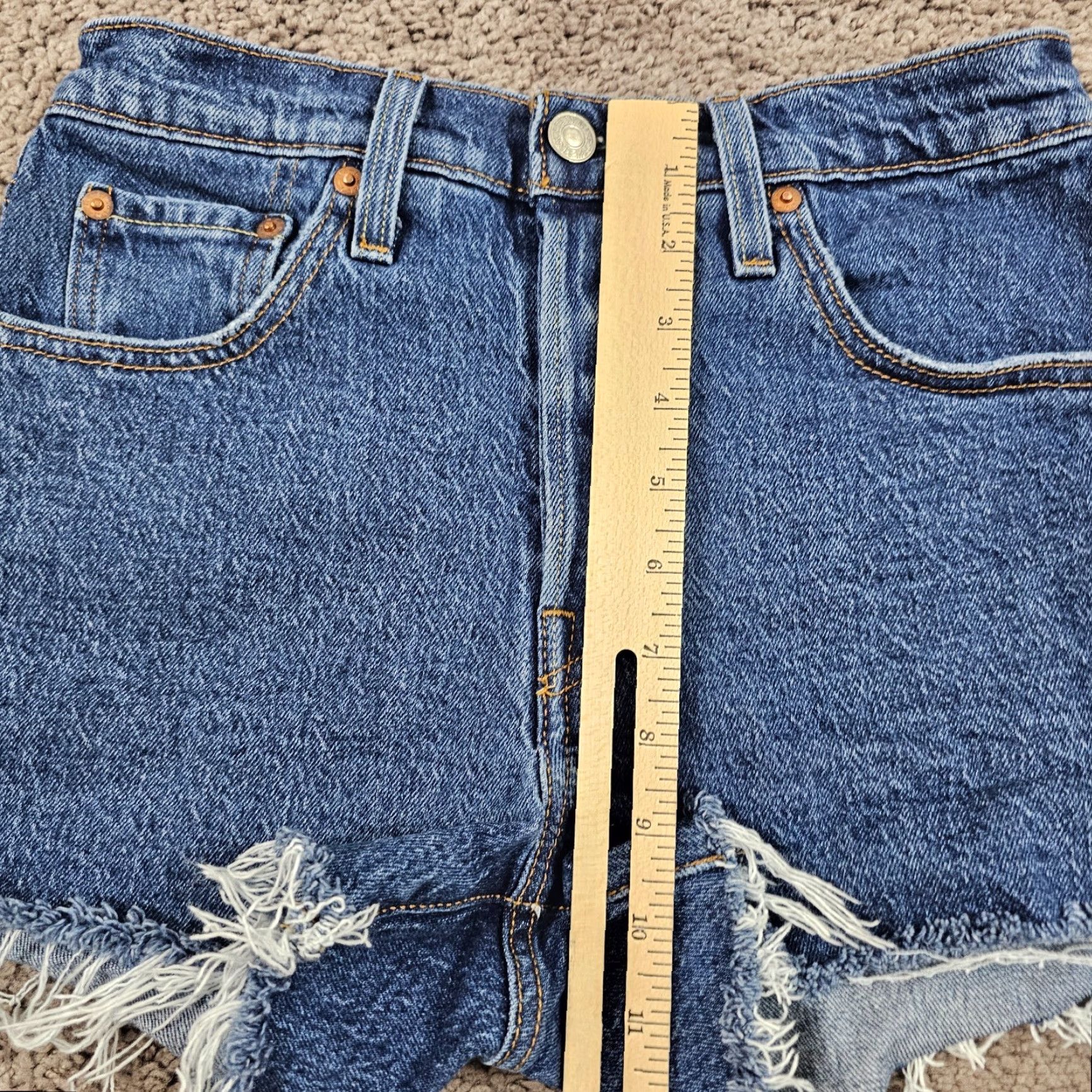 Levi's VINTAGE Levi's 501 Shorts Womens Medium Blue Denim Cut-Off 24" Waist Casual Size 24" / US 00 / IT 34 - 3 Thumbnail