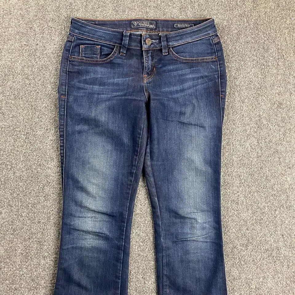 Guess Guess Jeans Women's 26 Regular Denim Dark Wash Brittney Size 26" / US 2 / IT 38 - 2 Thumbnail