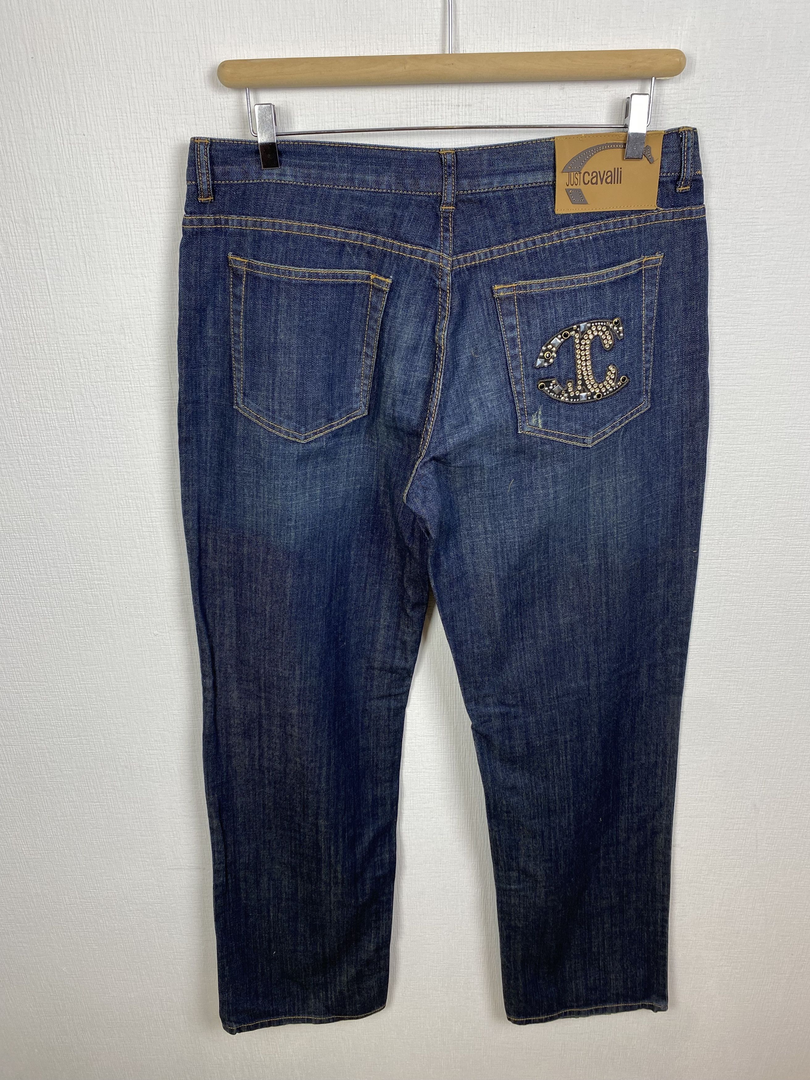 Roberto Cavalli Just Cavalli Denim Jeans Embroidered Logo size 52 Size US 36 / EU 52 - 1 Thumbnail