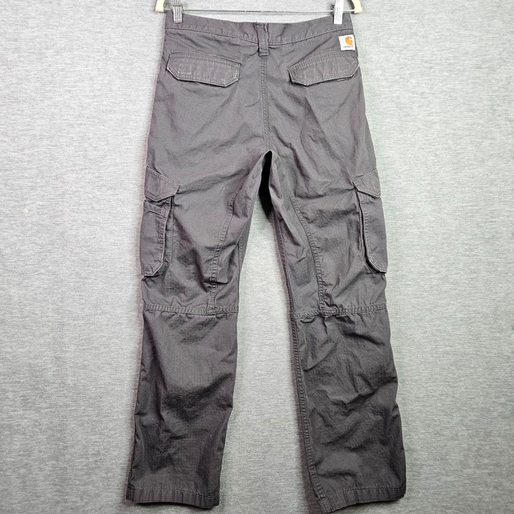 Carhartt VINTAGE Carhartt Force Cargo Pants Mens 30x28 Gray Relaxed Fit Workwear Size US 30 / EU 46 - 2 Thumbnail