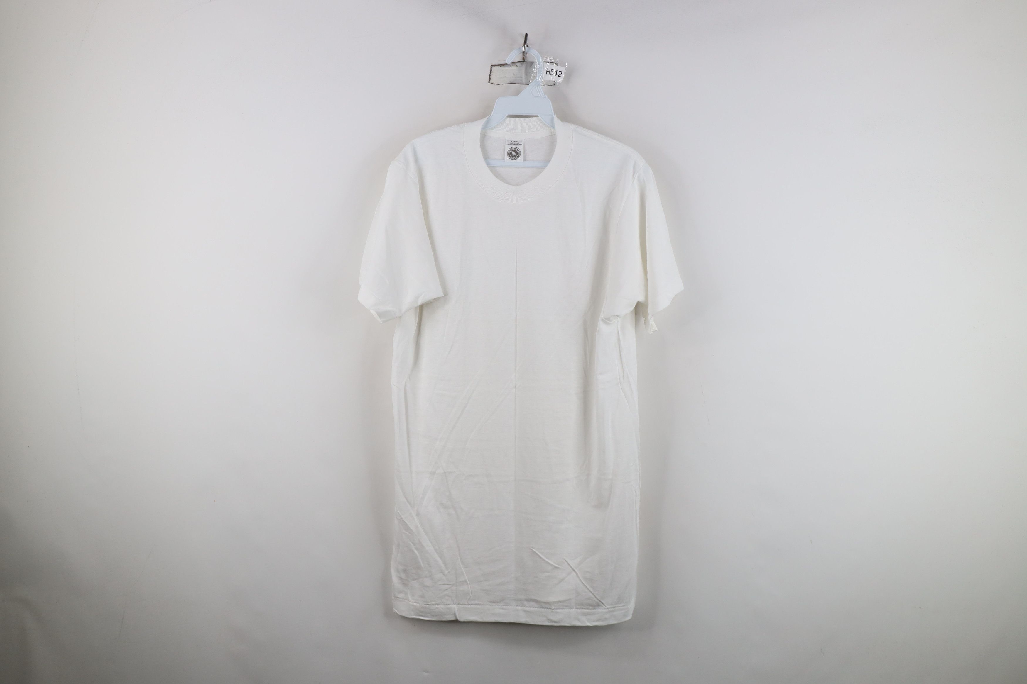 Vintage Deadstock Vintage 90s Streetwear Cotton T-Shirt White USA Size US M / EU 48-50 / 2 - 1 Thumbnail