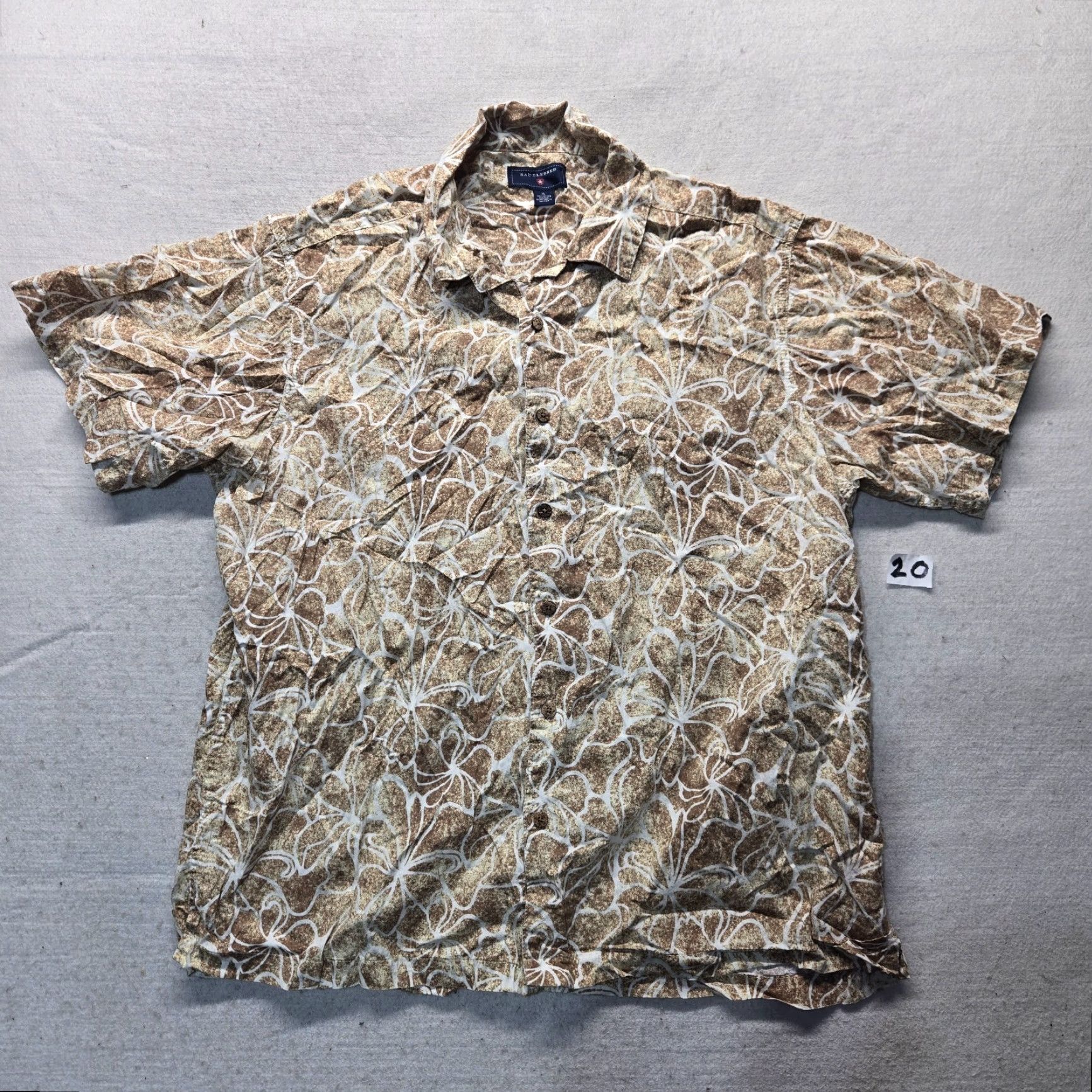 Vintage Saddlebred Shirt Hawaiian Floral Button-Up XL Men Blue Adults Size XL Shirt Size US XL / EU 56 / 4 - 2 Thumbnail