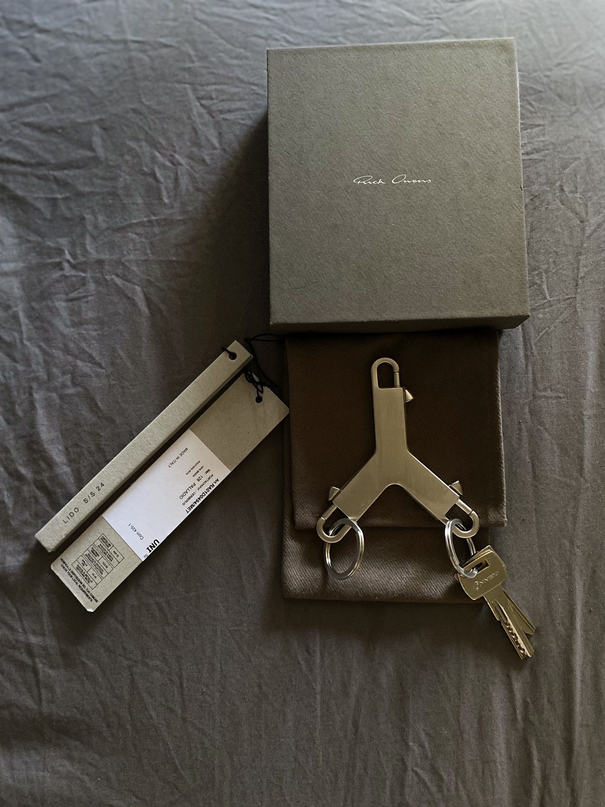 rick owens cerberus keychain ss23