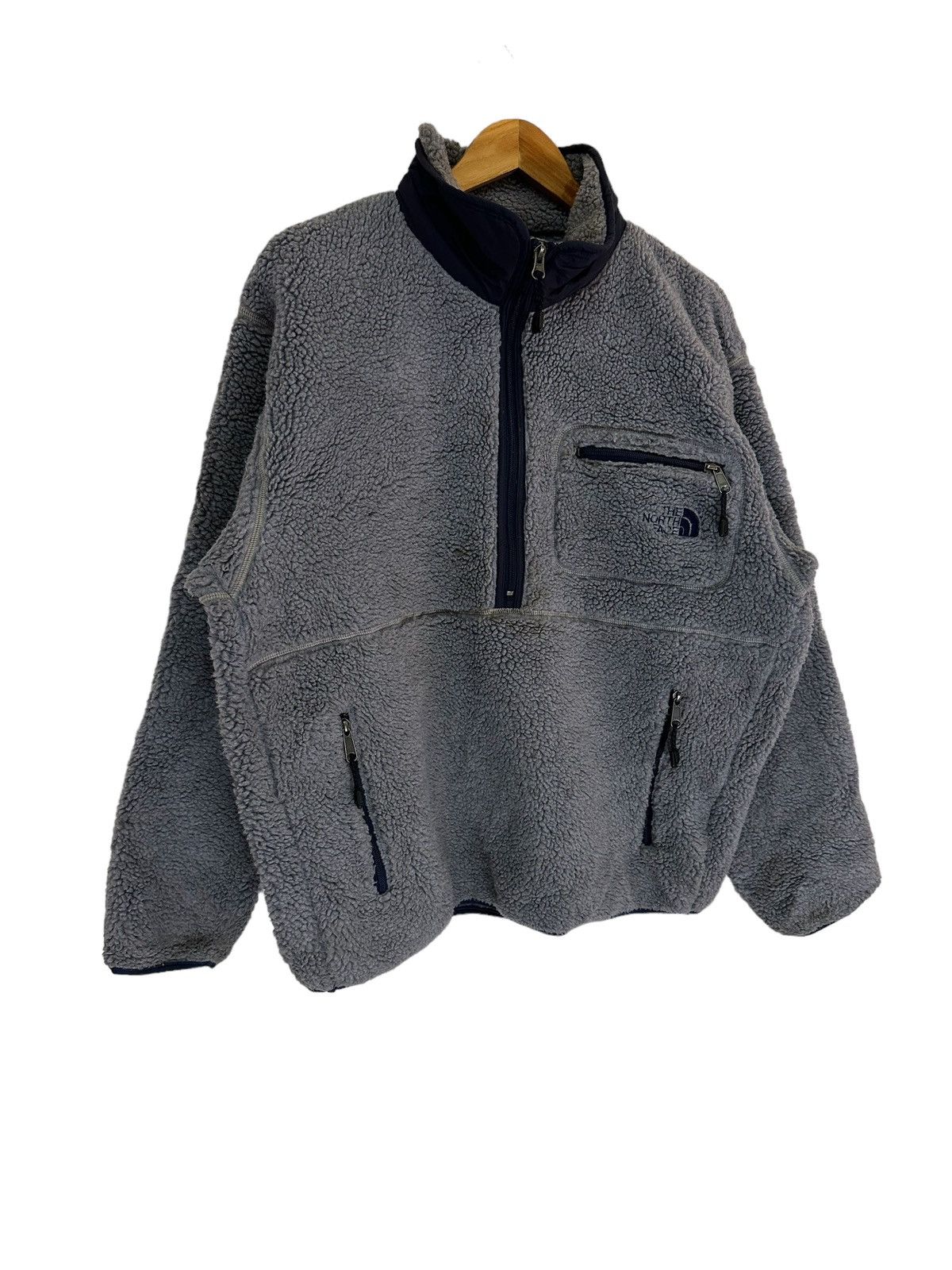 The North Face Vintage The North Face Fleece Jacket Half Zip Size US L / EU 52-54 / 3 - 3 Thumbnail