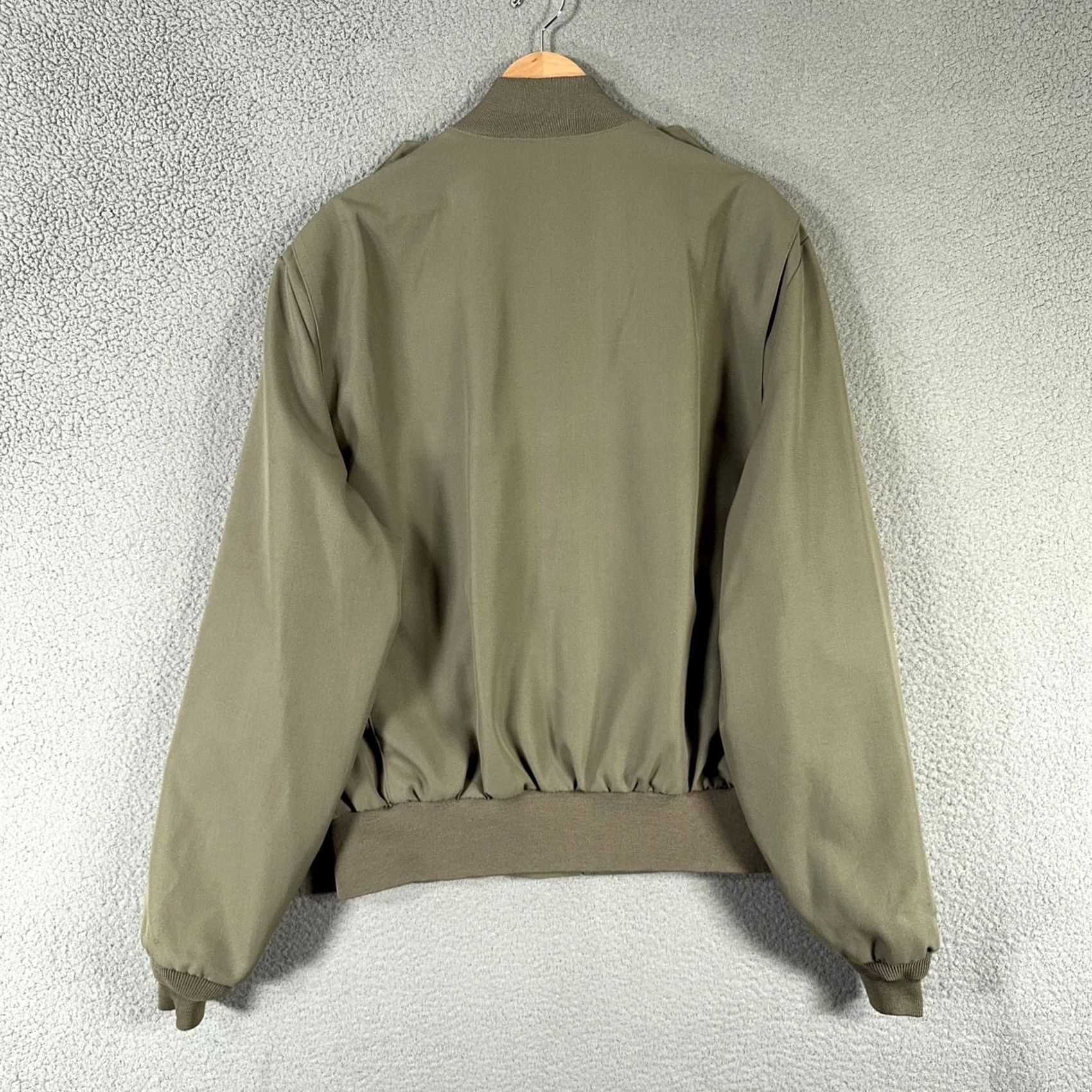 Olive VINTAGE USMC Marine Corps jacket Mens 48 X-Long Olive Green Wool Zip Epaulets Military 90s Made USA Size US M / EU 48-50 / 2 - 2 Thumbnail