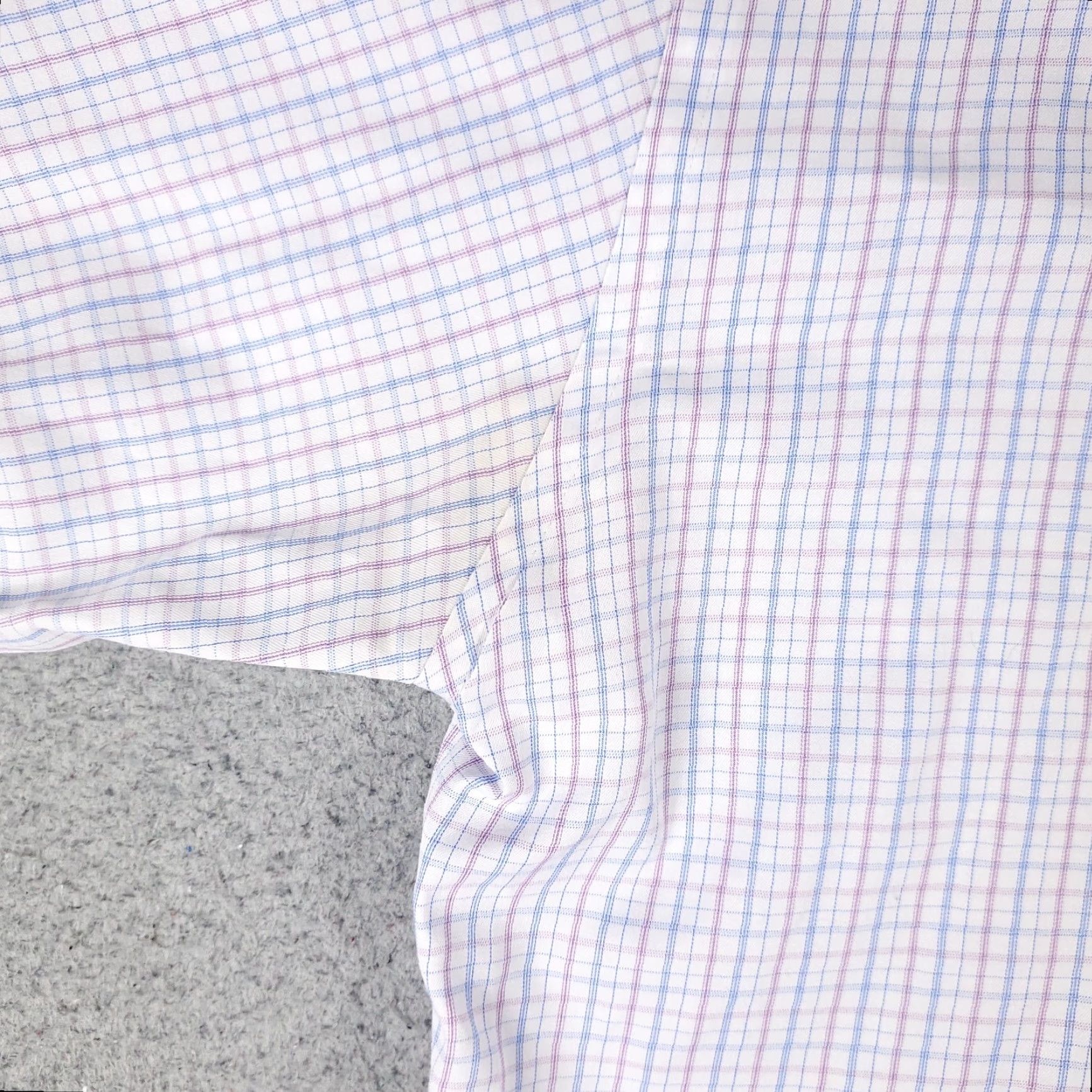 David Donahue David Donahue Shirt Mens 16 Blue Plaid Dress Button Up Long Sleeve Casual Formal Workwear Shirt Size 42R - 3 Thumbnail