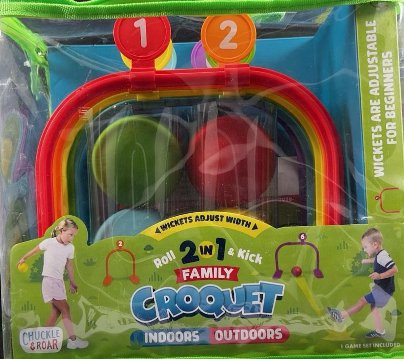 Other Chuckle & Roar 2 in 1 Family Croquet Indoor/Outdoor Adjustab Size ONE SIZE - 1 Thumbnail