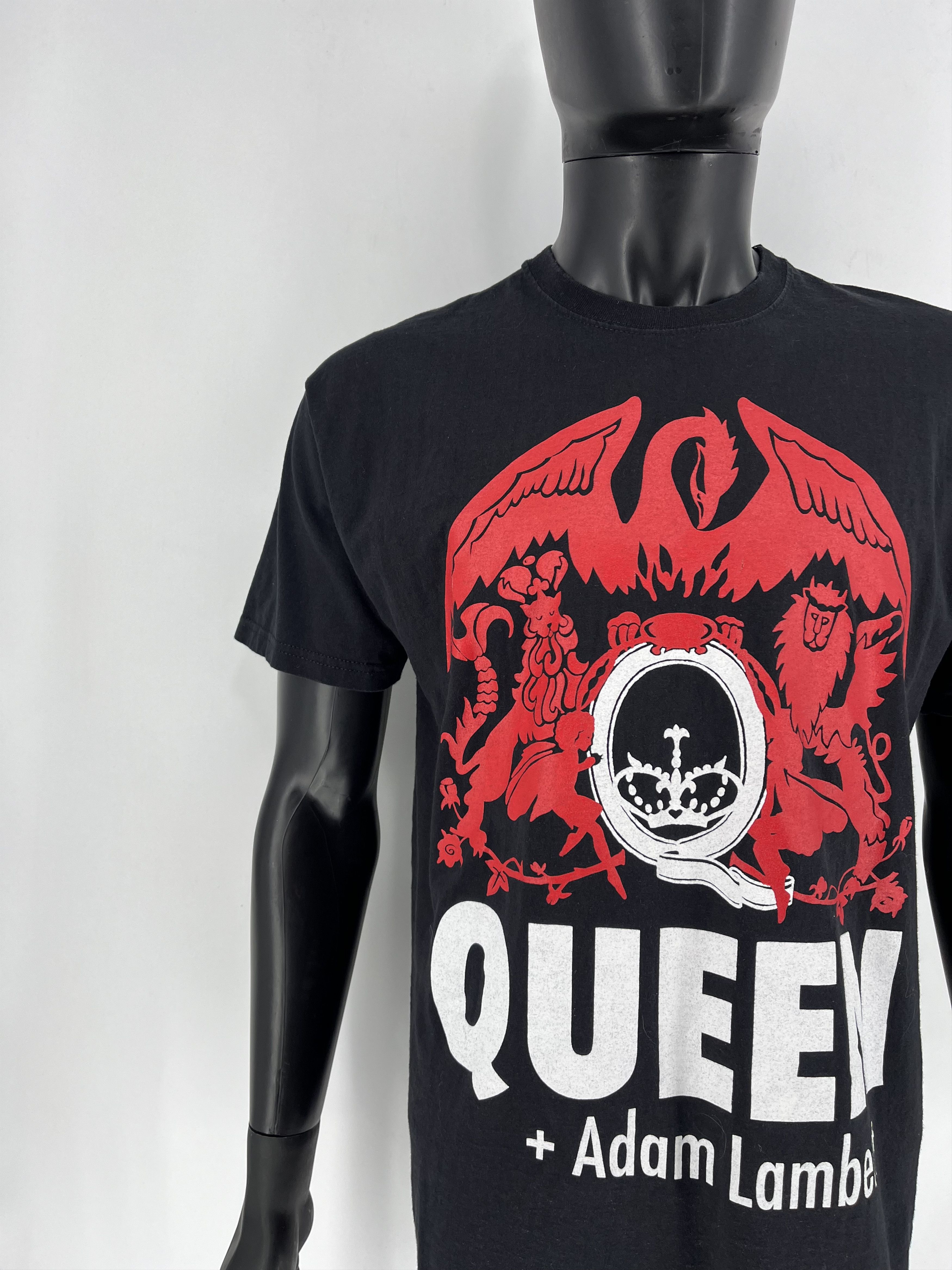 Band Tees × Vintage Vtg Queen + Adam Lambert Live in Concert Tee Punk Rock Band Size US L / EU 52-54 / 3 - 6 Thumbnail