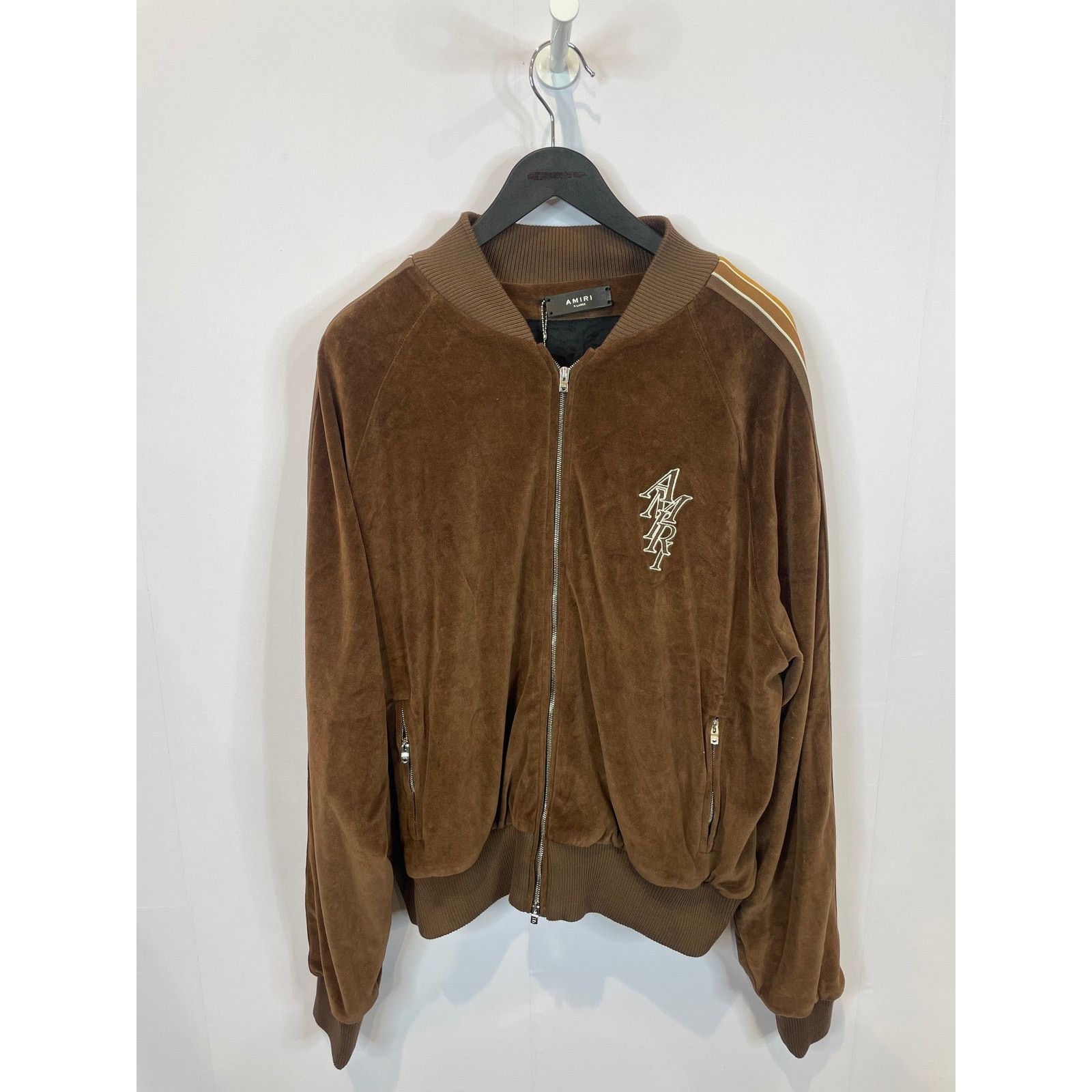 Amiri Amiri Stack Velour Jacket Brown XL New Size US XL / EU 56 / 4 - 2 Thumbnail