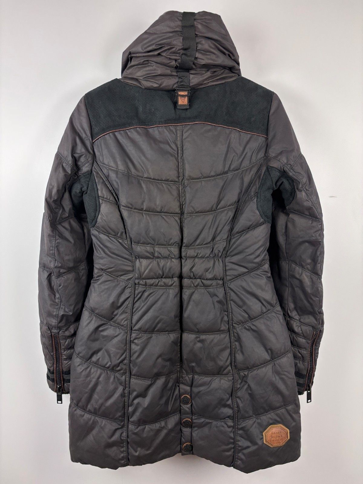 Naketano Womens Naketano Full Zip Parka Warm Jacket Brown Size M Size M / US 6-8 / IT 42-44 - 6 Thumbnail