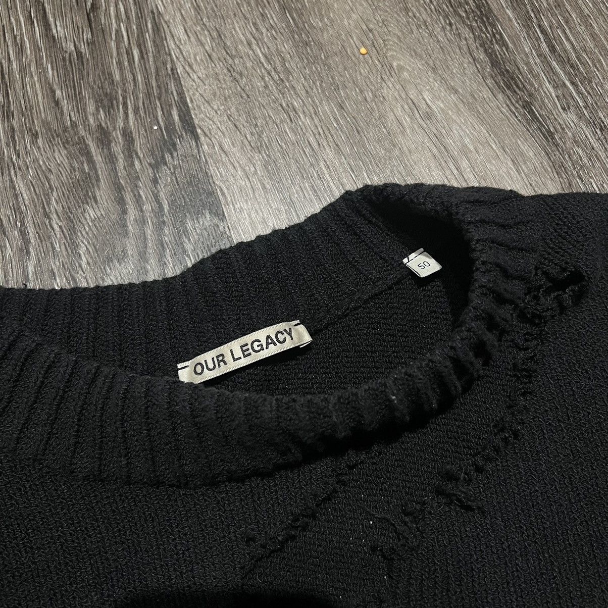 Designer × Our Legacy Our Legacy Cropped Knit Sweater Size US M / EU 48-50 / 2 - 2 Thumbnail