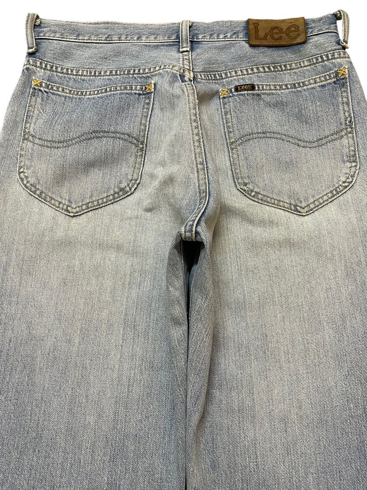 Lee Vintage 90s Lee Riders Faded Wash Distressed Wide Leg Baggy Size US 31 - 5 Thumbnail
