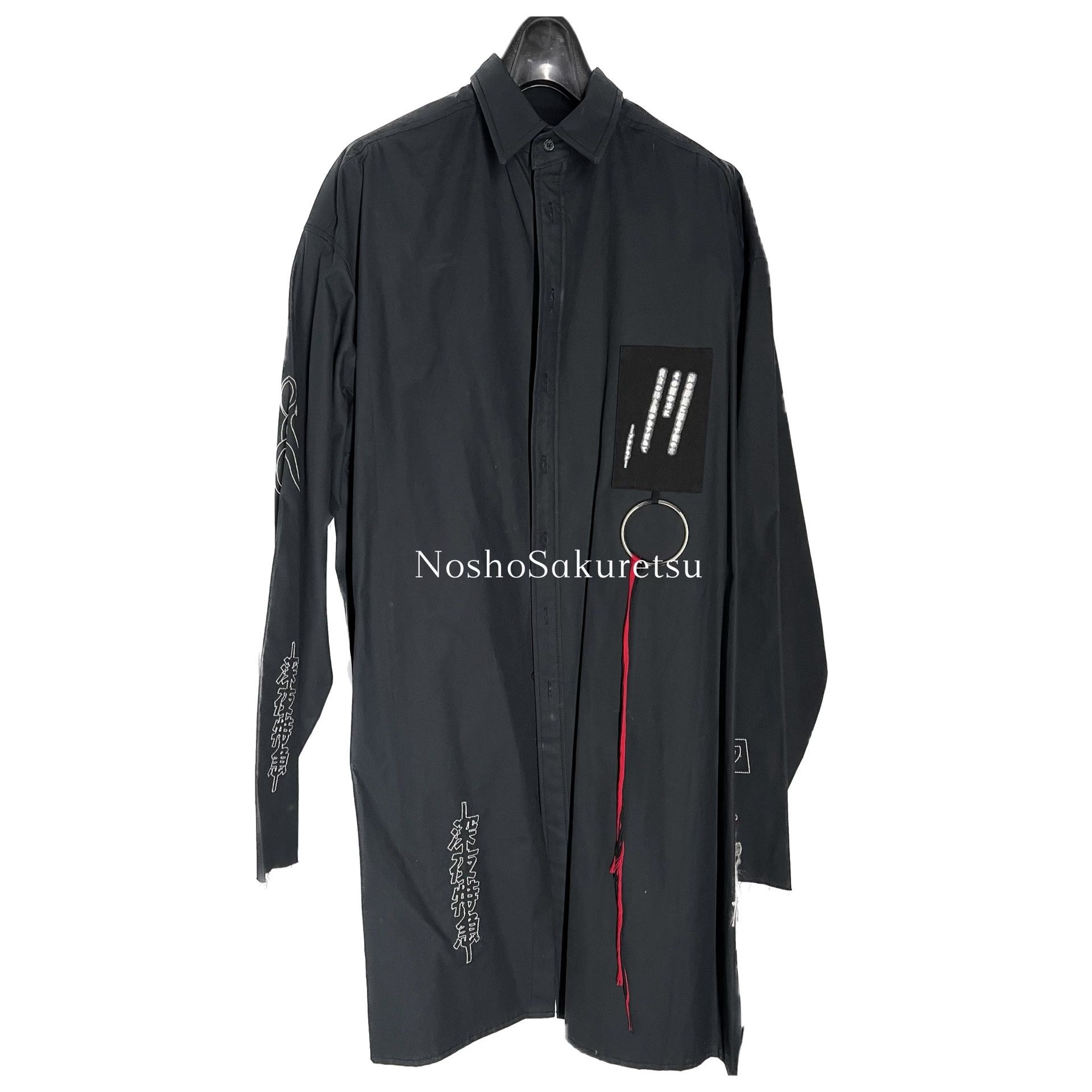 Hyein Seo 2015 F/W Embroidered Shirt Coat in Black, Men's — image 3 of 5