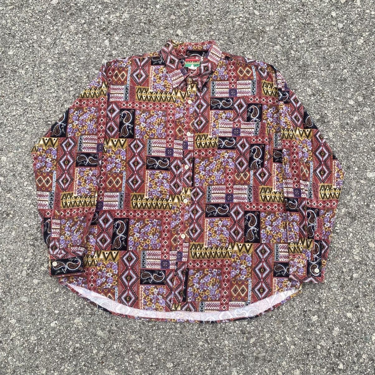 Japanese Brand BLACK DANCE Printed Corduroy Rasta Hippies Size US XL / EU 56 / 4 - 1 Thumbnail