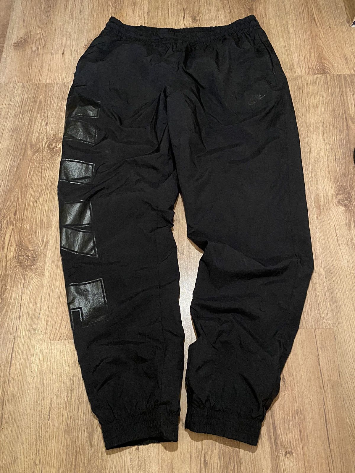 Nike × Vintage Nike Track Pant Nylon Drill Vintage Sportswear Streetwear XL Size US 34 / EU 50 - 1 Thumbnail