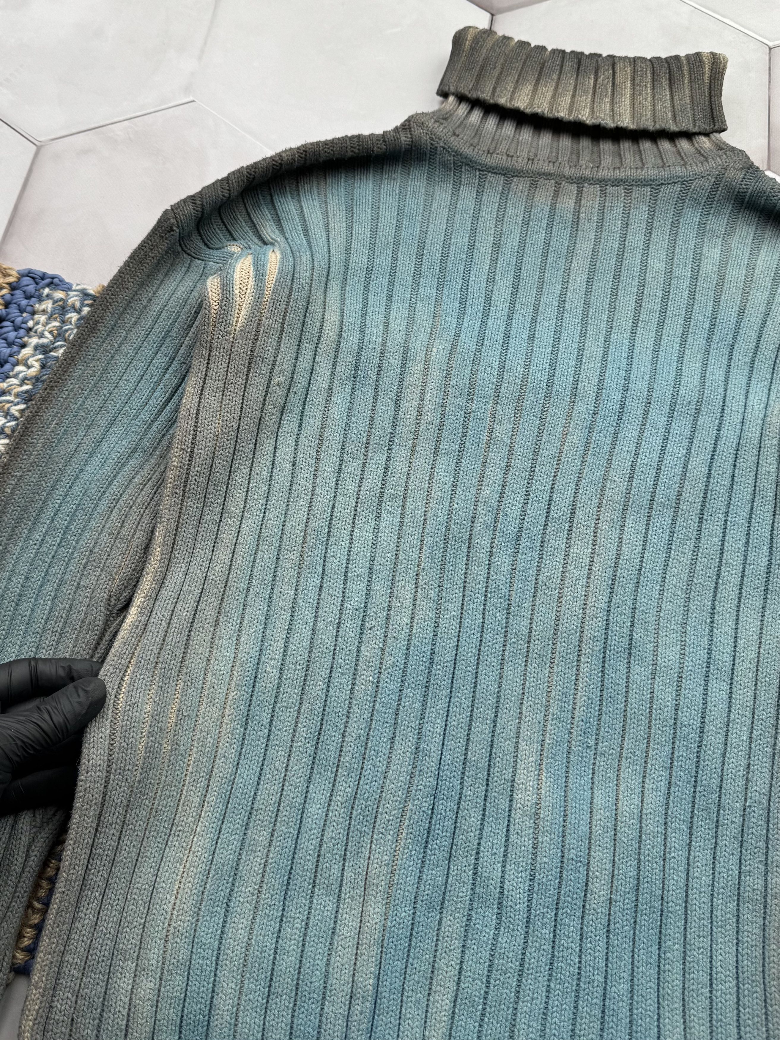 Japanese Brand Vintage Faded Ribbed Sweater (E4) Size M / US 6-8 / IT 42-44 - 4 Thumbnail
