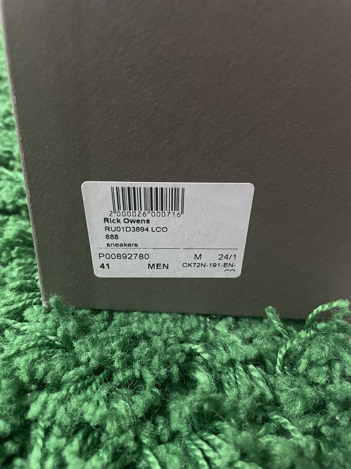 Rick Owens Rick Owens geobasket milk EU41 Size US 8 / EU 41 - 8 Thumbnail