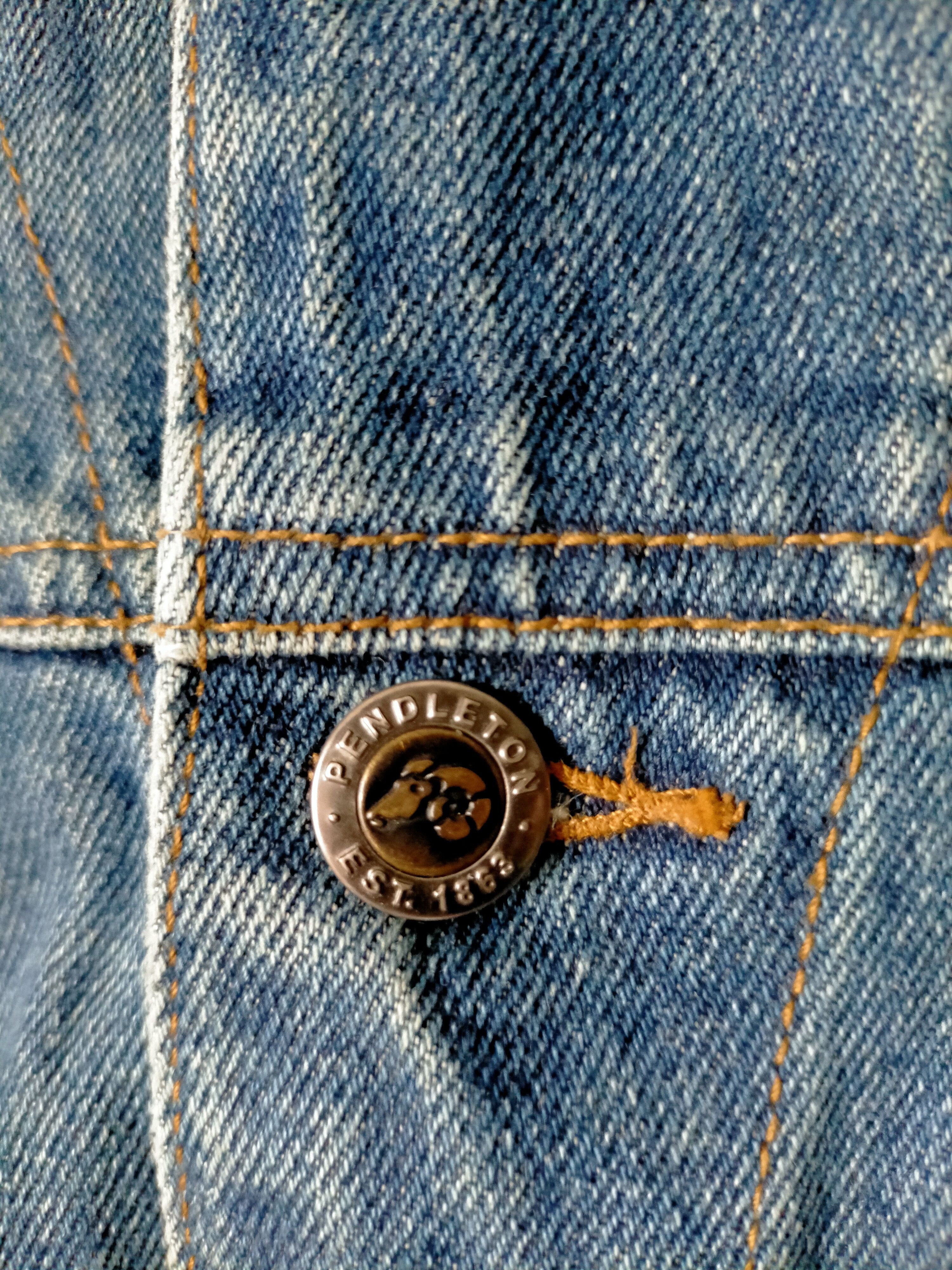 Pendleton Vintage 90s Pendleton Wool Denim Jacket Jeans Size US XL / EU 56 / 4 - 21 Thumbnail