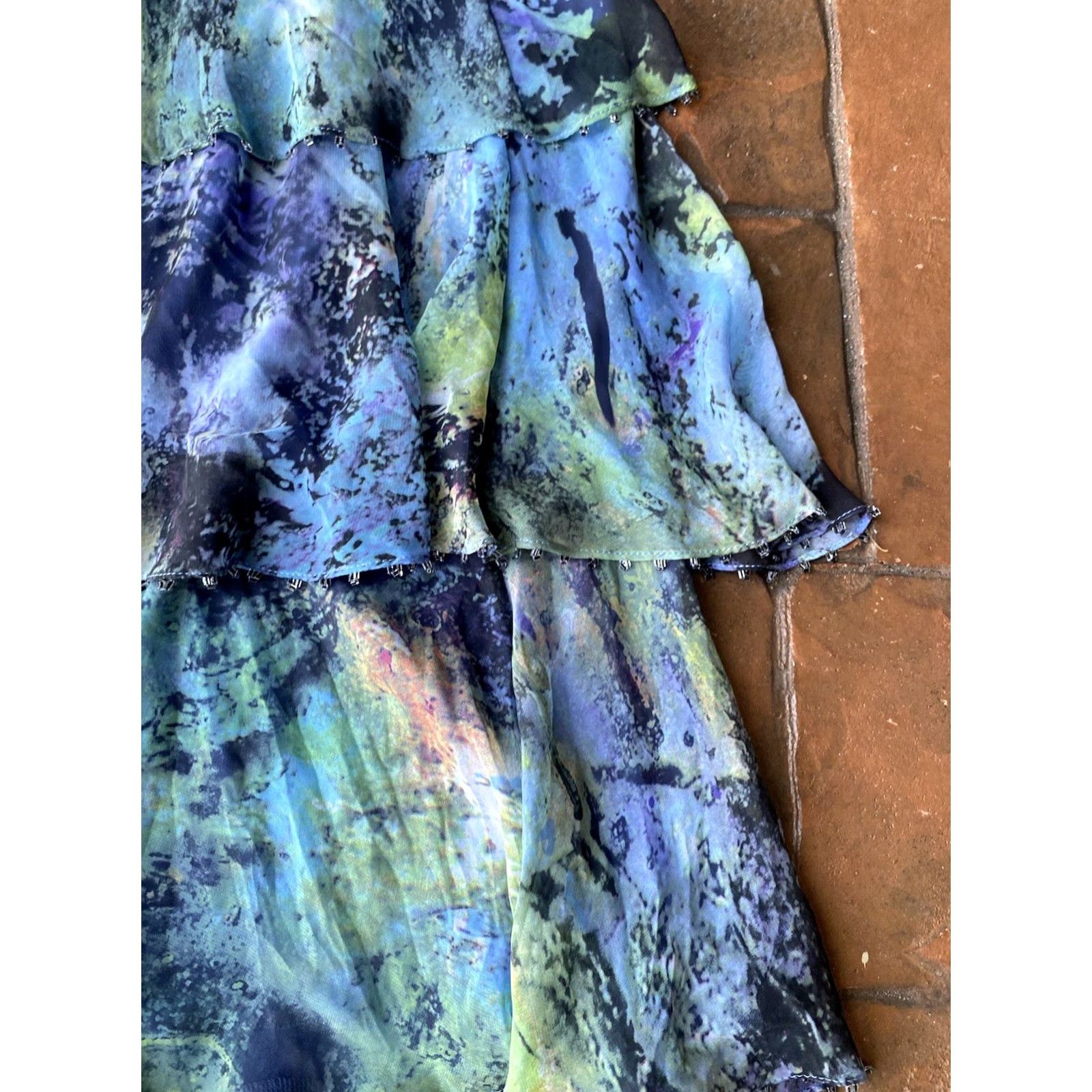 Vintage VINTAGE CAPRI by MON CHERI Dress Gown Bead Trim Womens 20 NWT Size M / US 6-8 / IT 42-44 - 5 Thumbnail
