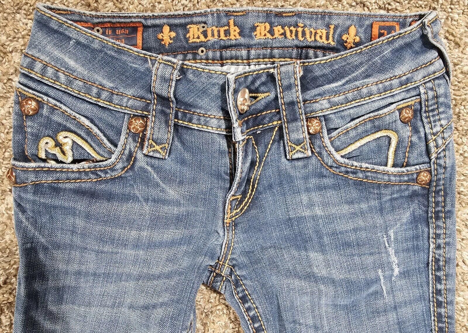 Rock Revival Buckle Rock Revival Jean "Stephanie" Boot 24x31 Distressed Size 42" / US 20 - 2 Thumbnail