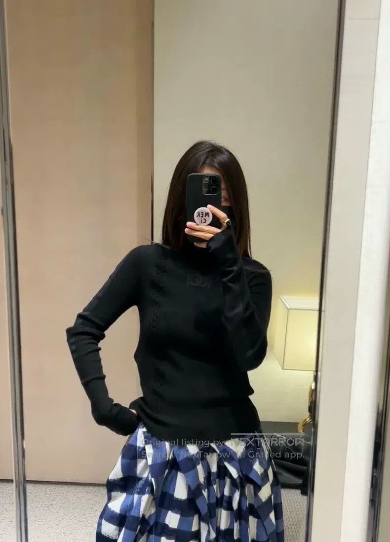 Chanel 24N Ski Series Black Pullover Sweater