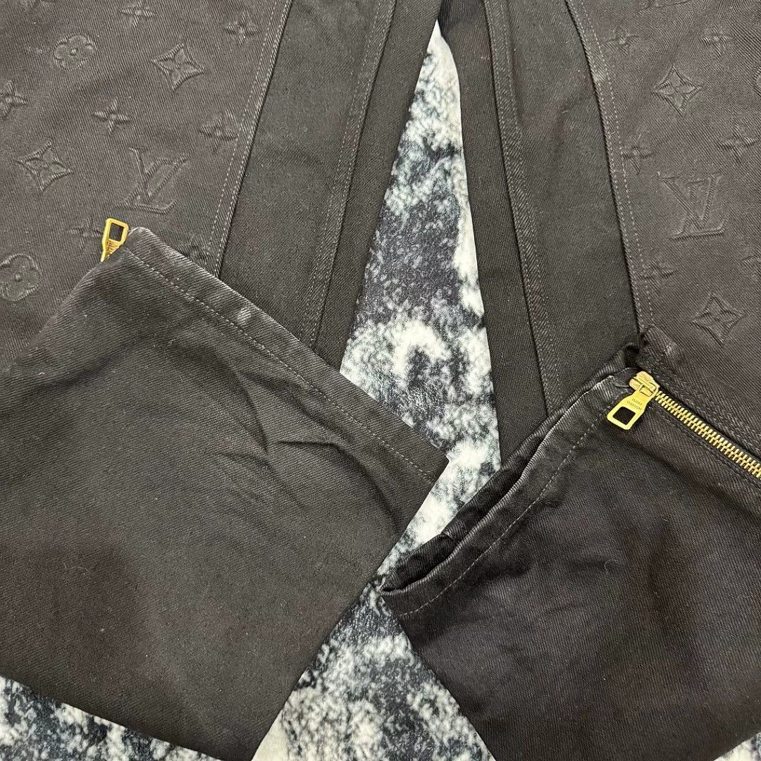 Louis Vuitton LOUIS VUITTON Black Lumber Loose Straight Cargo Jeans 31 Size US 31 - 9 Thumbnail