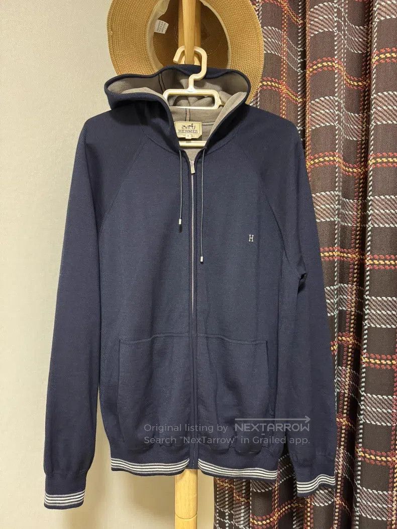 Hermes Hermes Cashmere Hooded Jacket, Thick, 80% Cashmere, 20% Mu Size US M / EU 48-50 / 2 - 1 Thumbnail