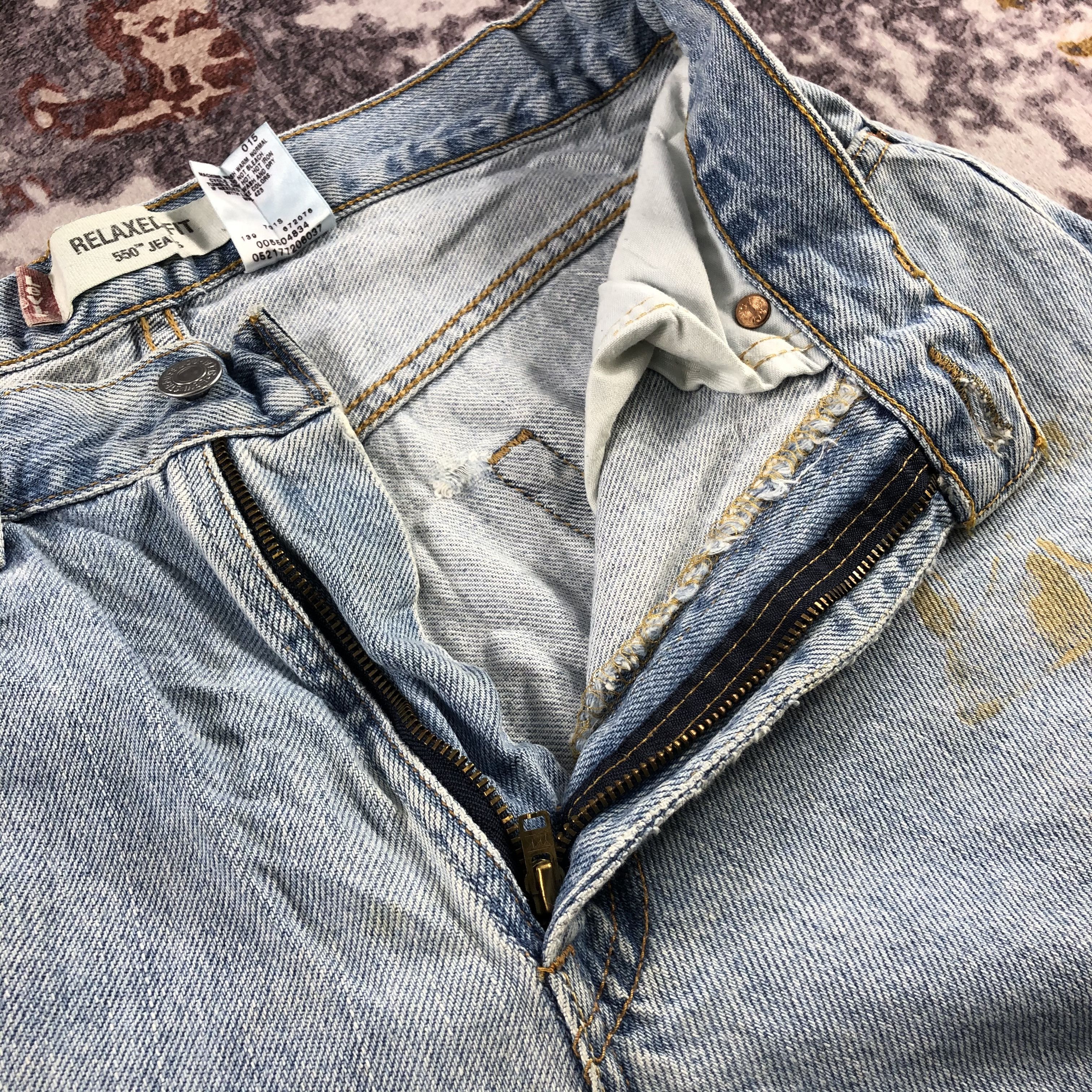Levi's × Vintage Vintage Light Wash Levis 550 Baggy Jeans-JM3174 Size US 30 / EU 46 - 12 Thumbnail
