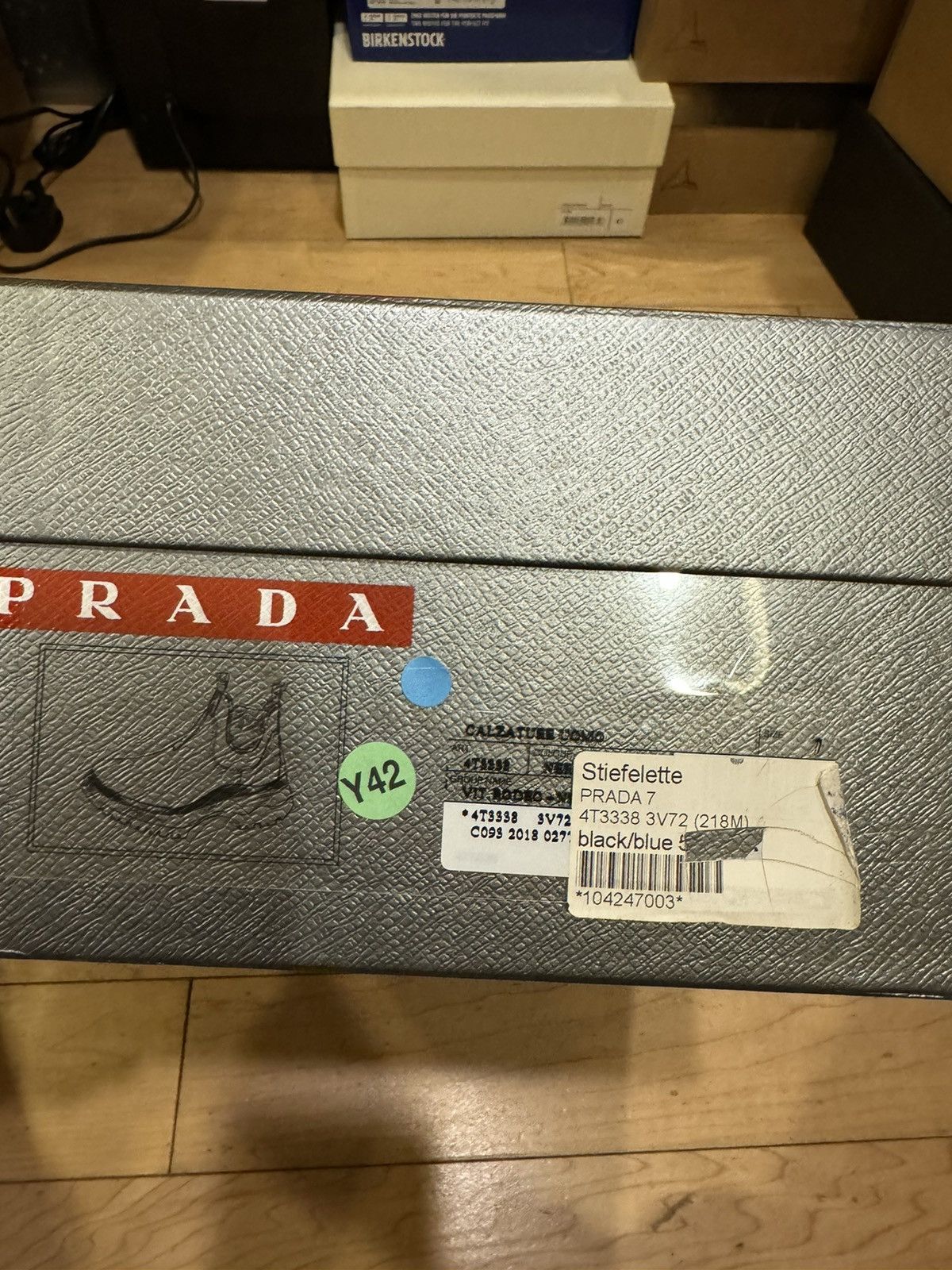 Prada Prada linea rossa black blue brixxen chelsea boot Size US 7 / EU 40 - 6 Thumbnail