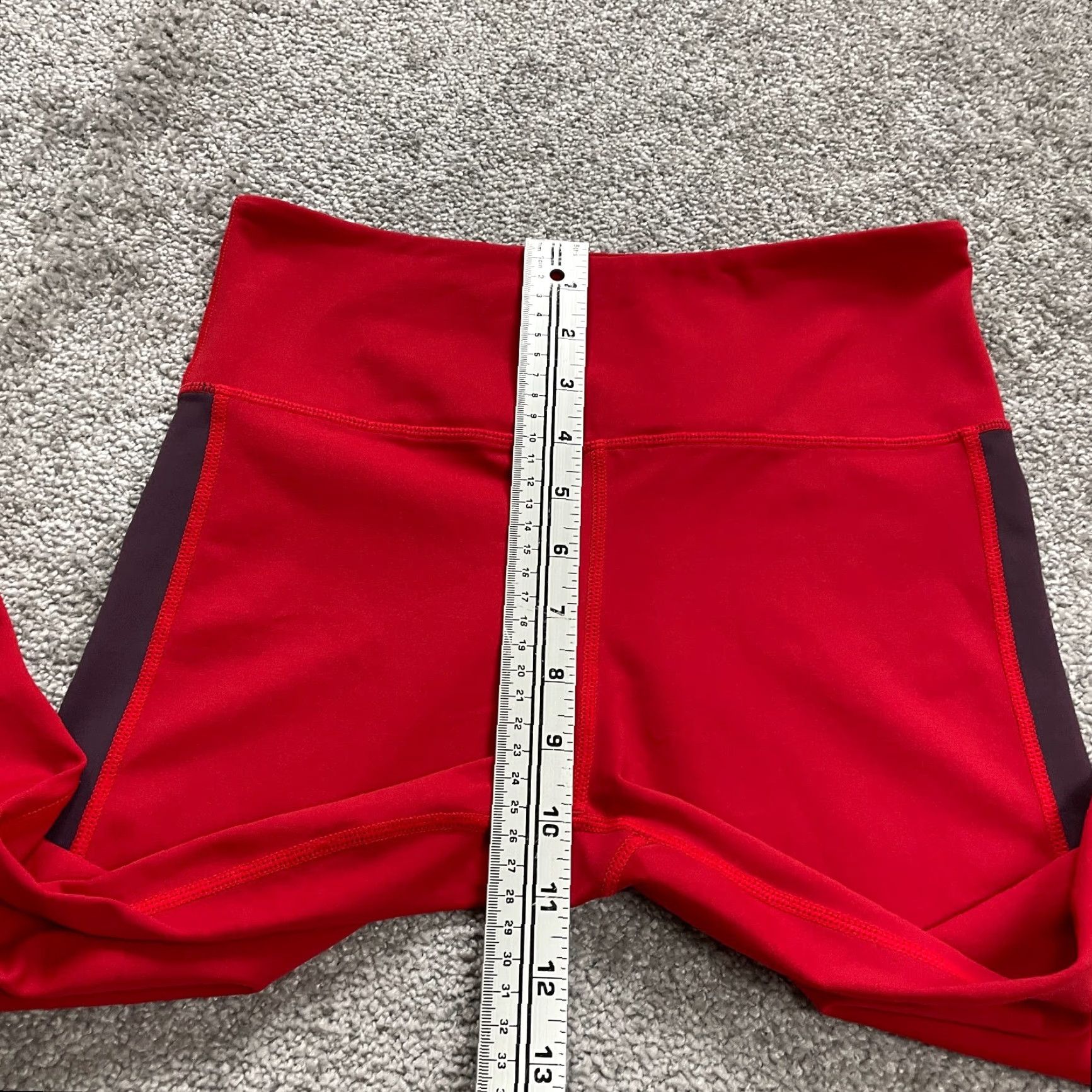 Vintage Zyia Active Compression Leggings Womens 6-8 Red High Rise Athletic Yoga 26x24 Size 28" / US 6 / IT 42 - 7 Thumbnail