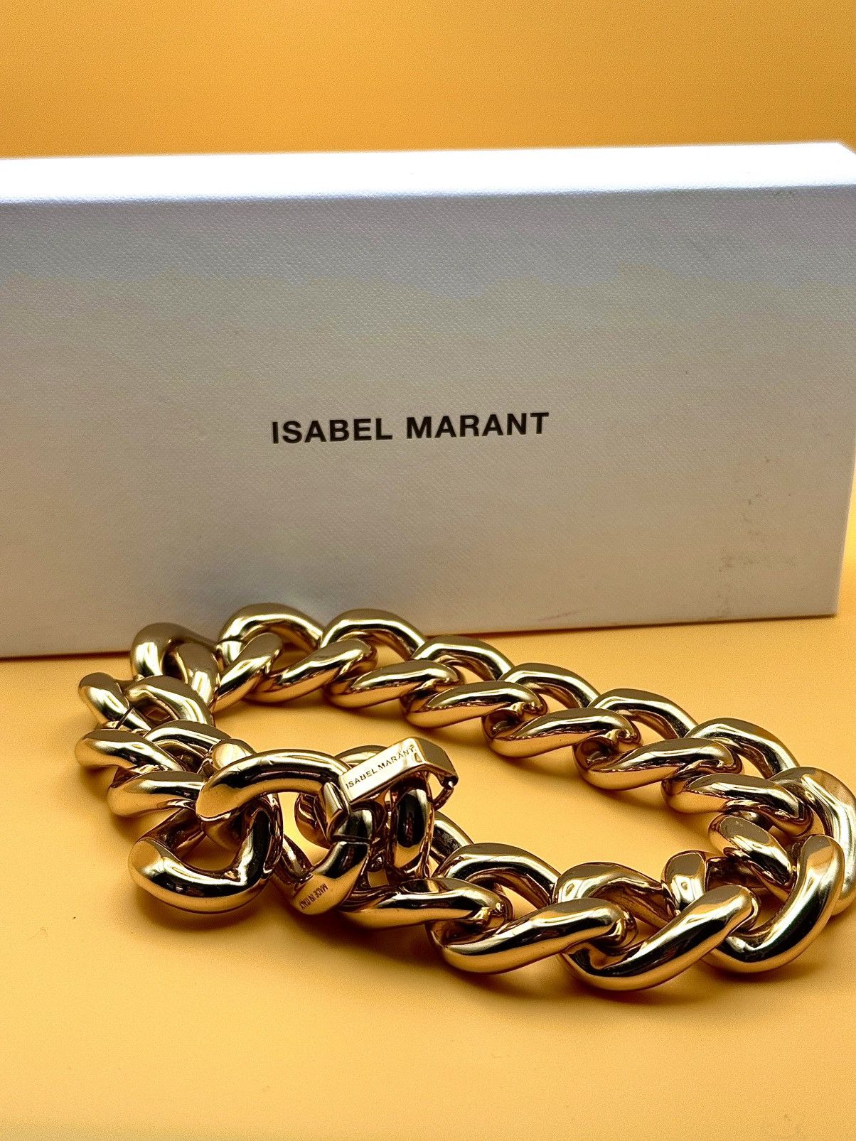 Isabel Marant Isabel Marant Chunky Gold Chain Necklace | Curb Link Choker Size ONE SIZE - 3 Thumbnail