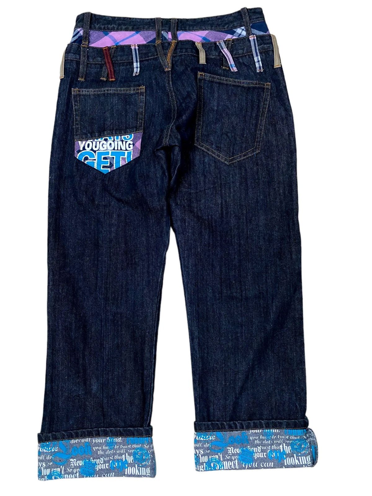 Japanese Brand 🔥Vintage Denim Double Waist Nylaus Japan🔥 Size US 33 - 1 Thumbnail
