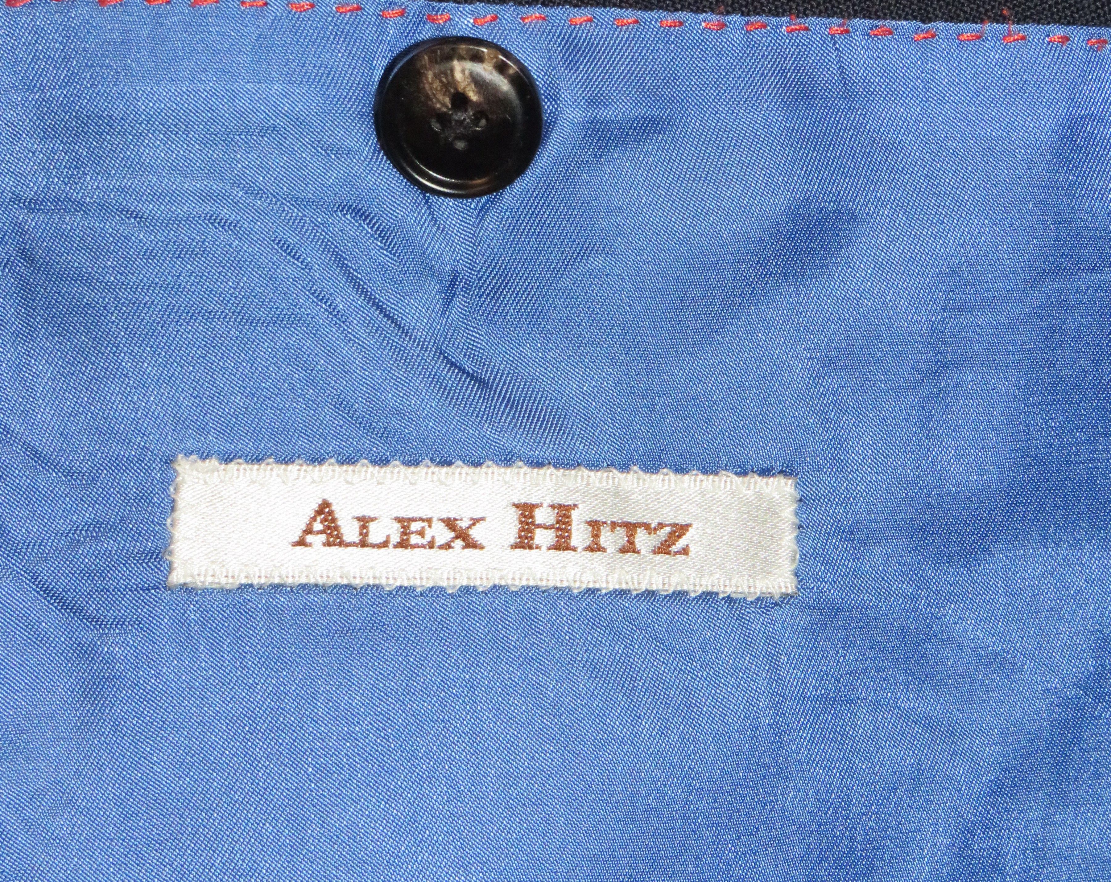 Other Alex Hitz Navy Gold Button Double Breasted Blazer 40S Size 40S - 13 Thumbnail