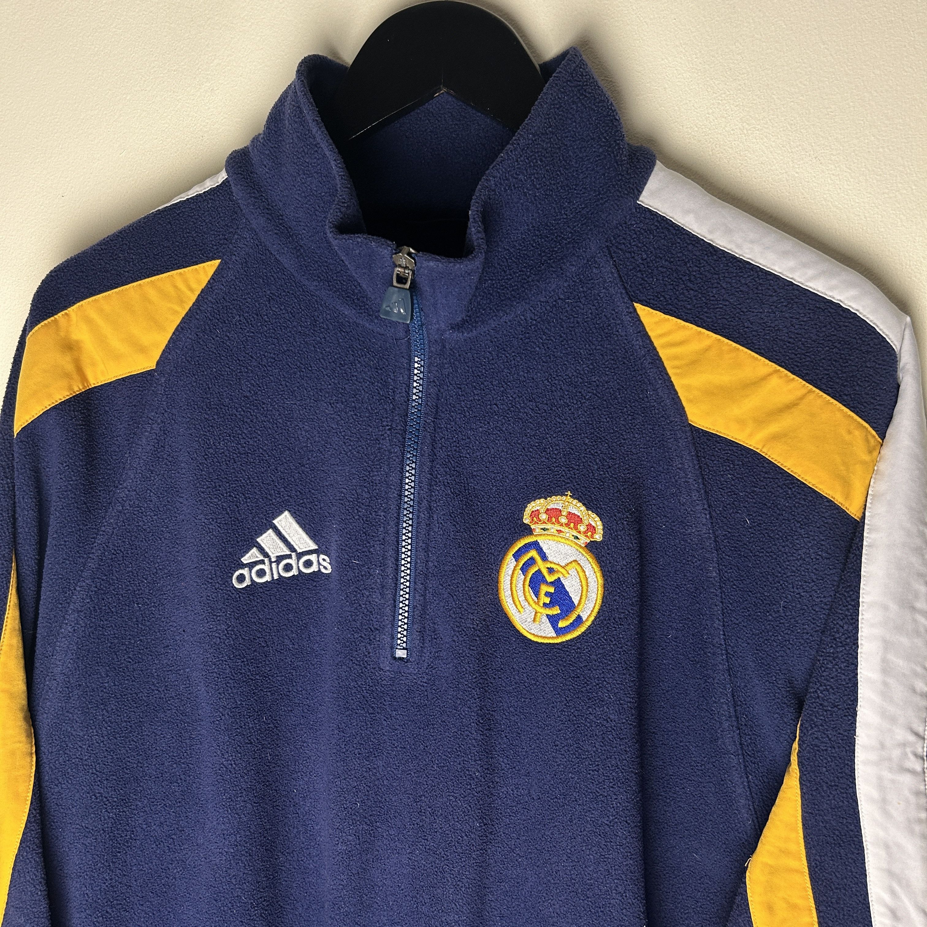 Adidas Vintage Adidas Real Madrid 90's Soccer Fleece Size US XL / EU 56 / 4 - 2 Thumbnail