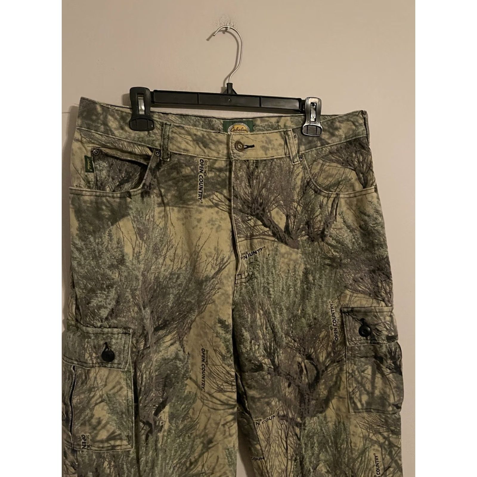 Vintage Cabela's Seclusion 3D Open Country Camouflage Cotton Cargo Pants - Men's 36x31 Size US 36 / EU 52 - 2 Thumbnail