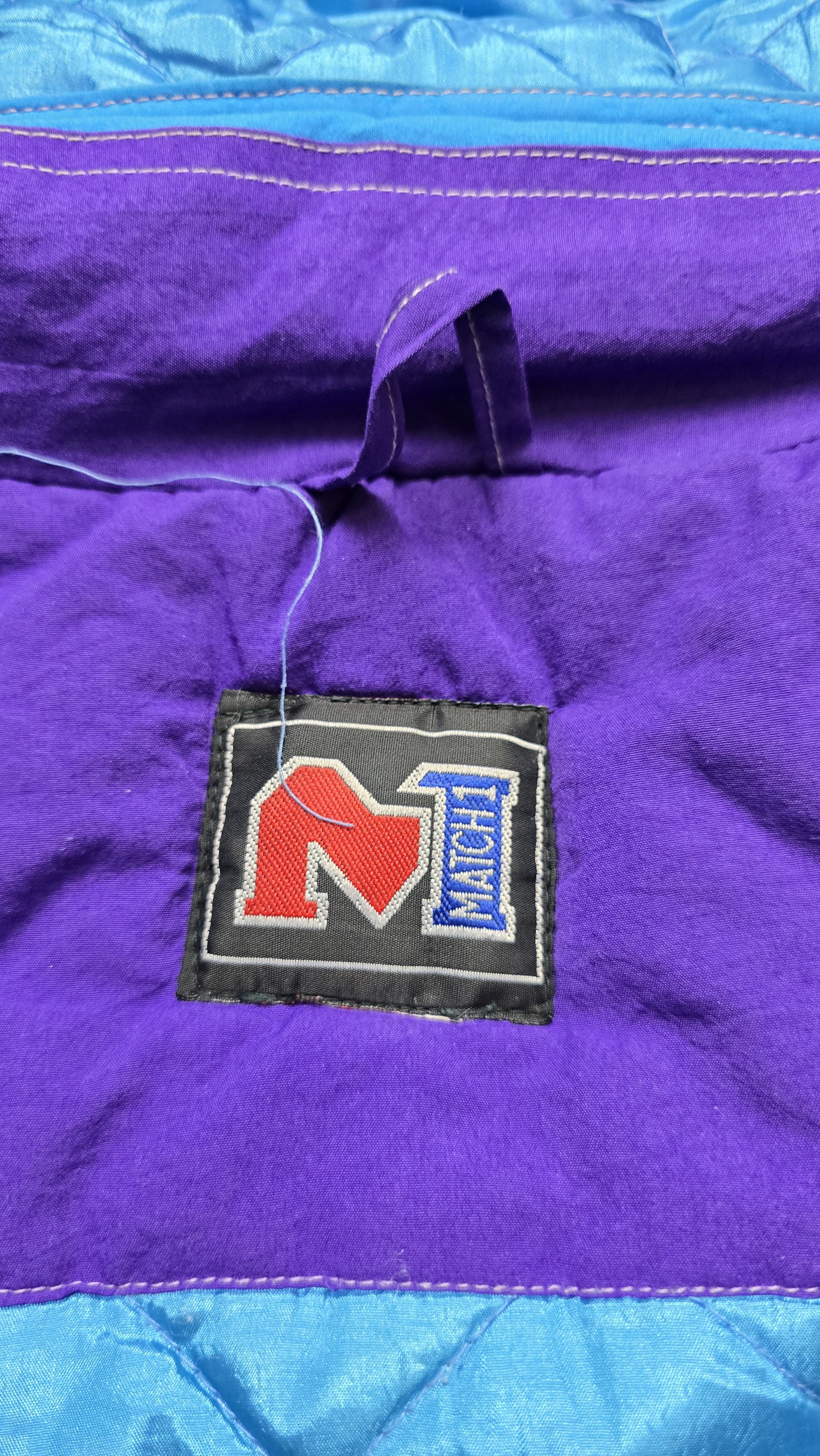 Logo Athletic VTG 90s Charlotte Hornets Logo Athletic Match 1 Jacket Size US L / EU 52-54 / 3 - 24 Thumbnail